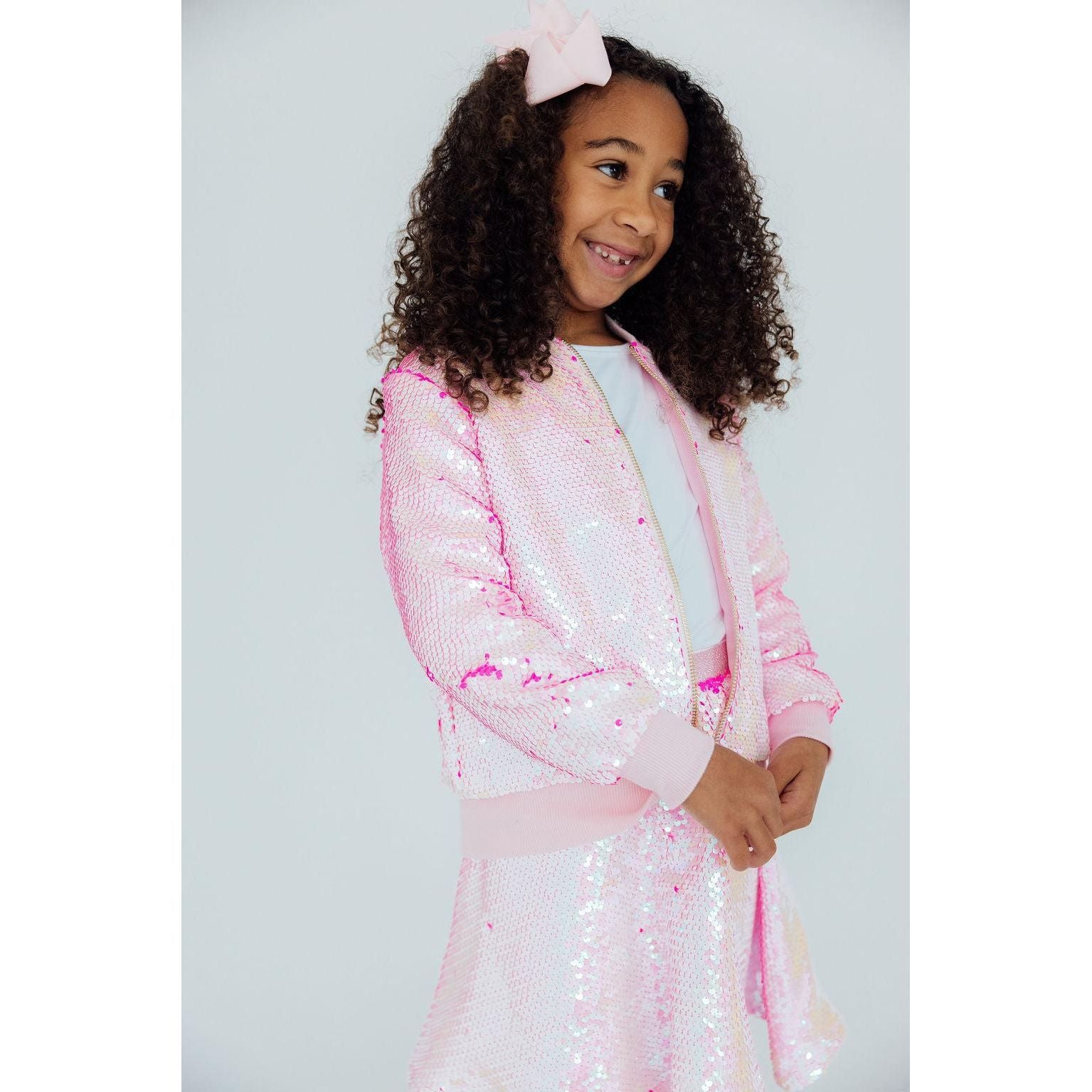 Diva Pink Flip Sequin Jacket