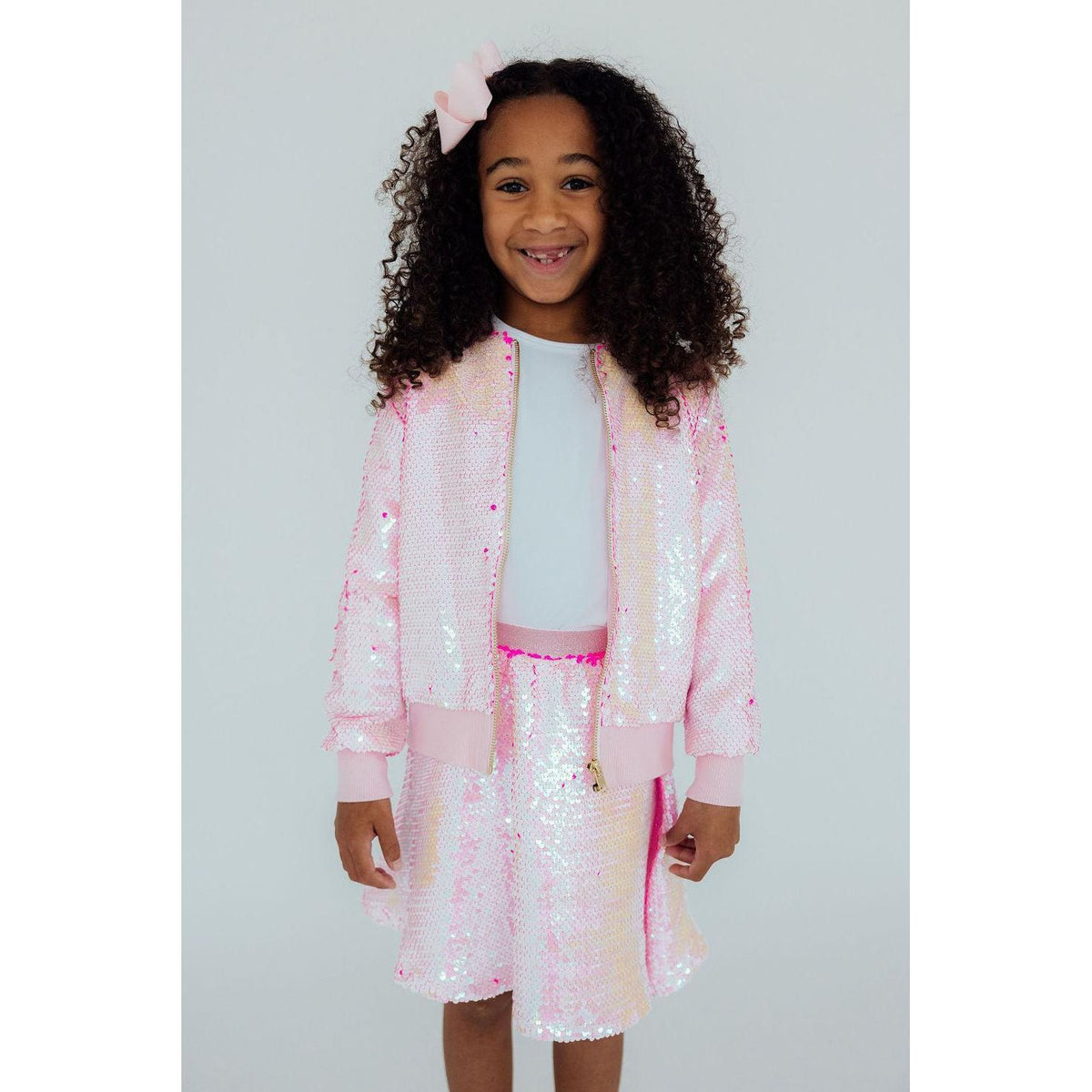 Diva Pink Flip Sequin Twirl Skort