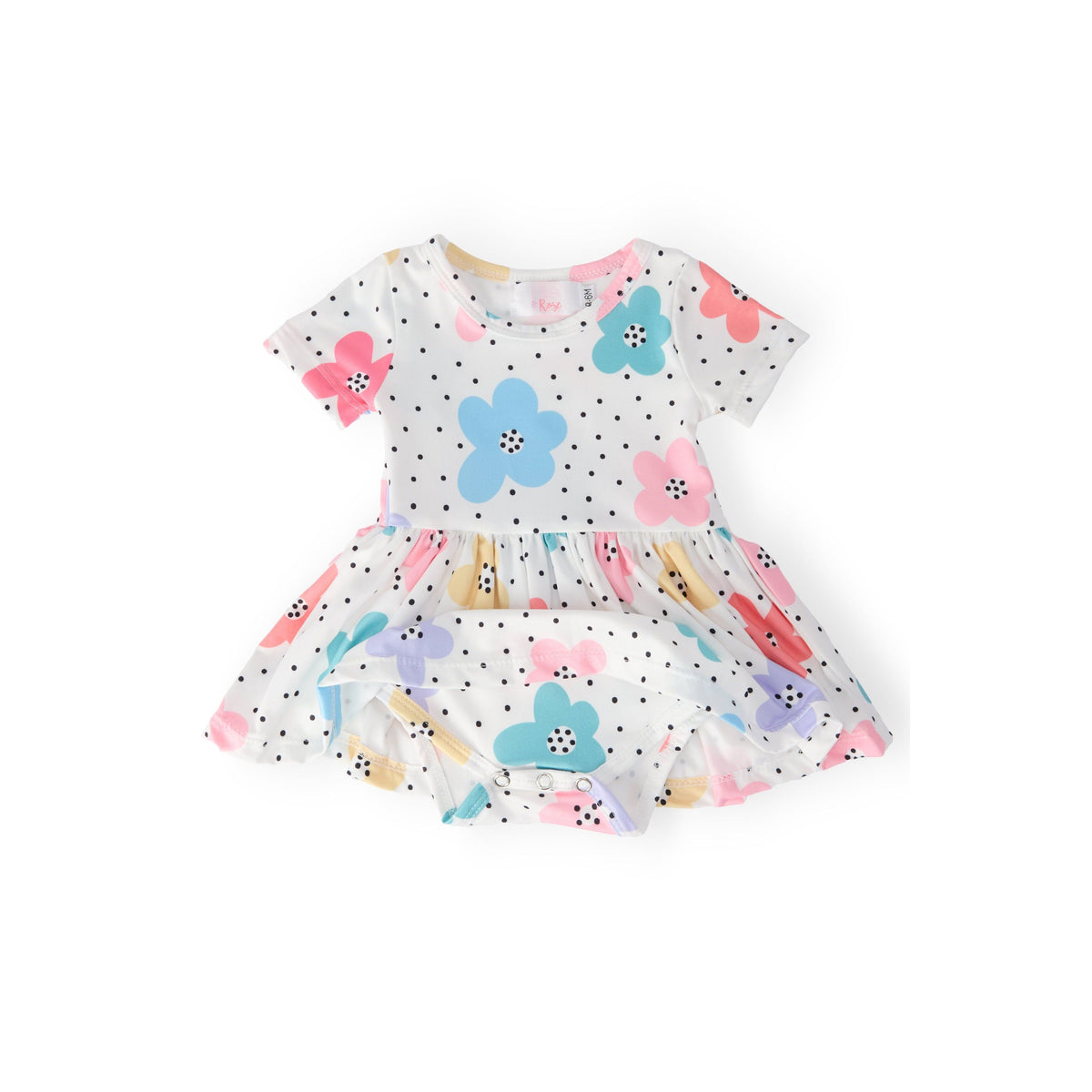 Dots & Daisies S/S Twirl Bodysuit