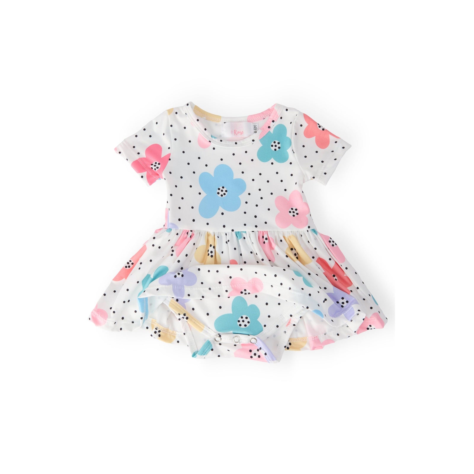 Dots & Daisies S/S Twirl Bodysuit