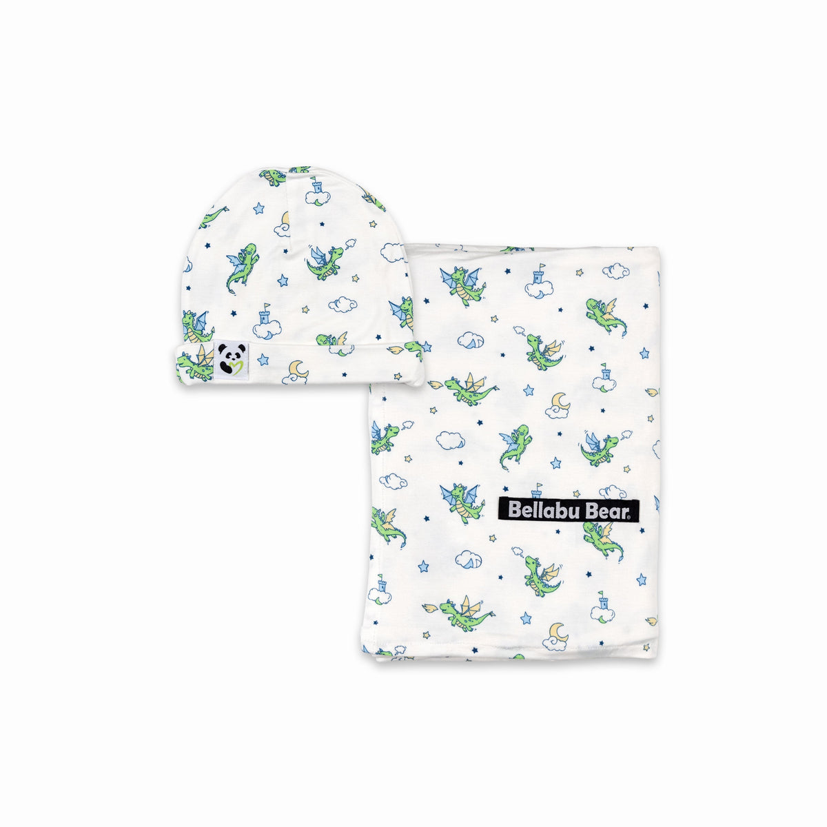 Dragon Bamboo Swaddle &amp; Beanie Set