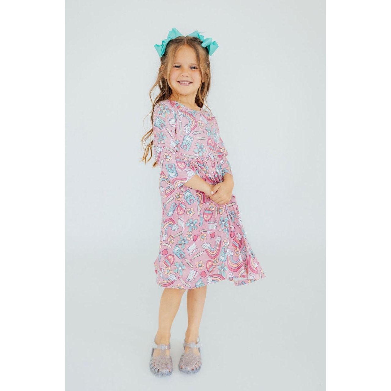 Dream Big Little One 3/4 Pocket Twirl Dress