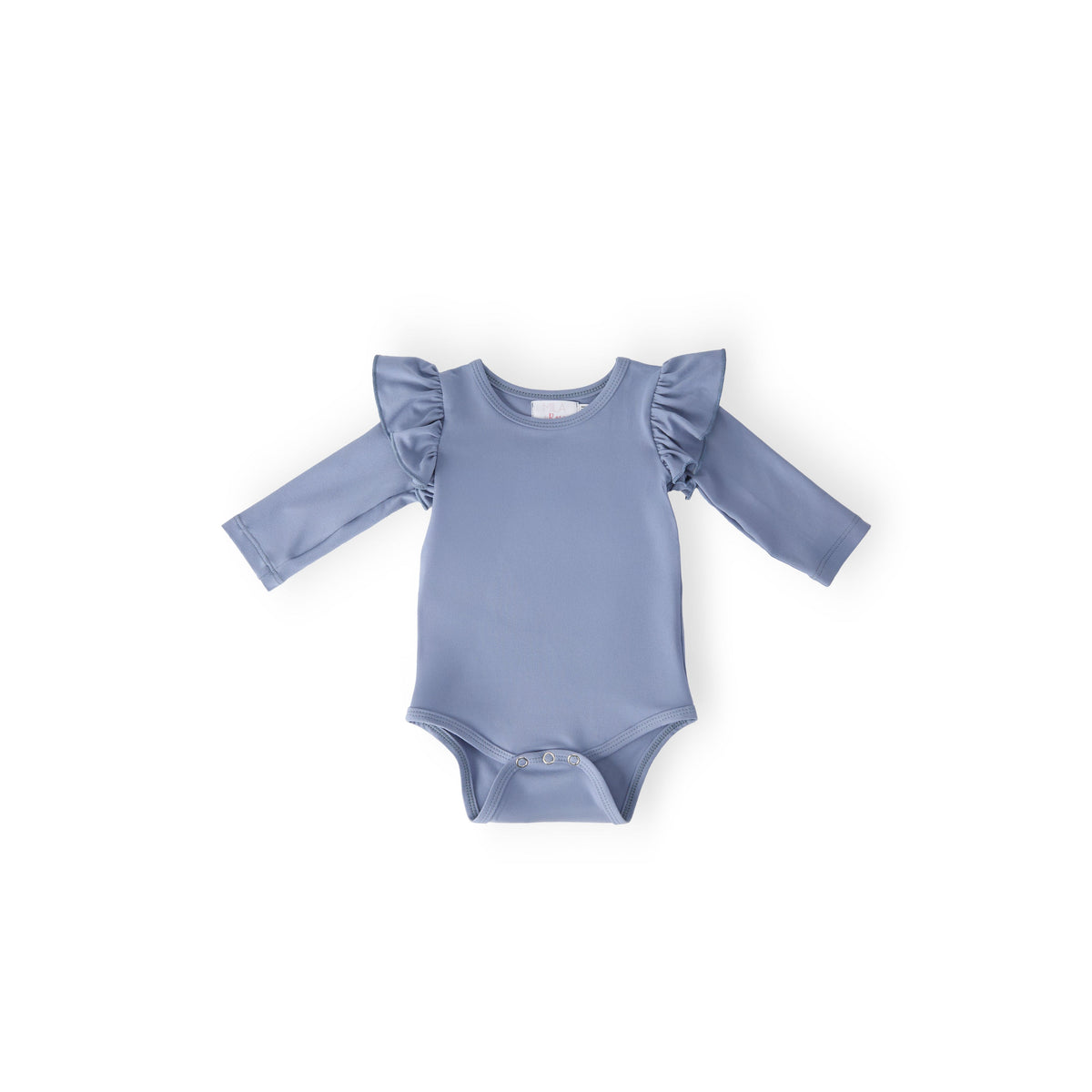 Dusty Blue L/S Flutter Bodysuit