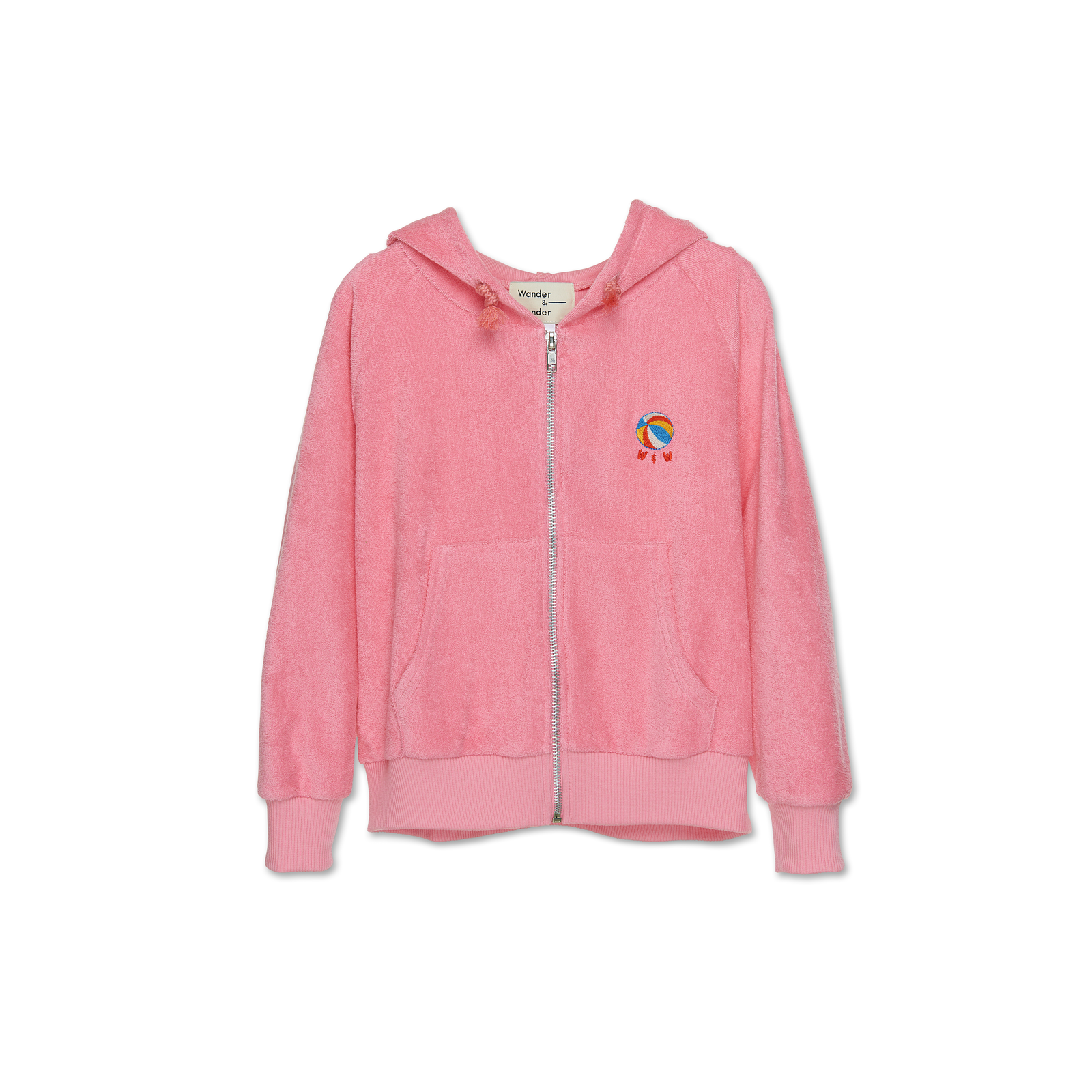 terry zip up hoodie | bubblegum