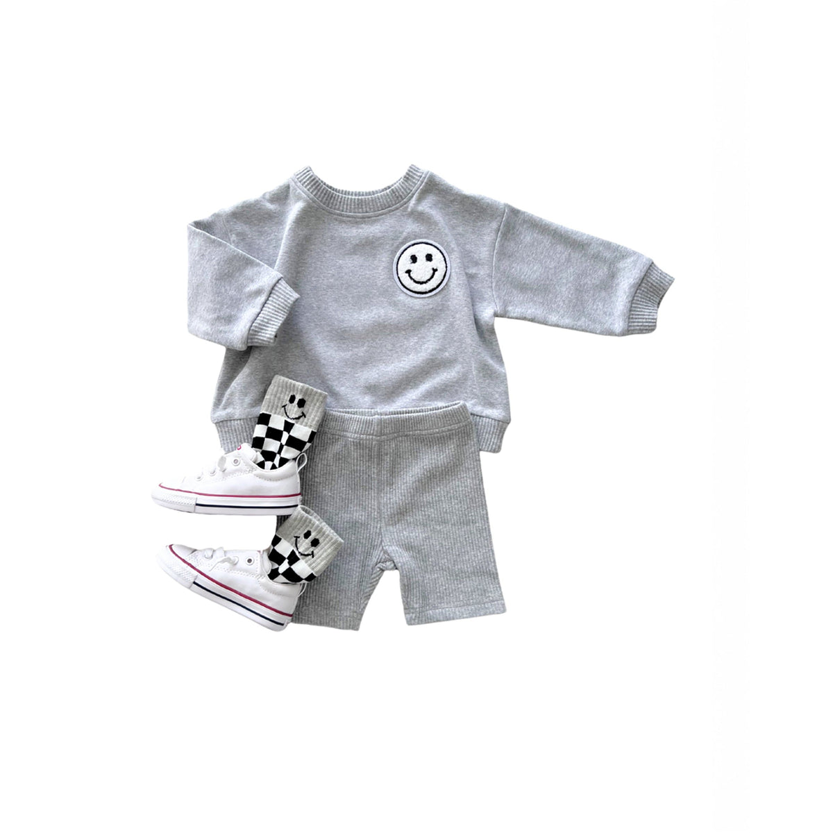Biker Shorts Set | Gray