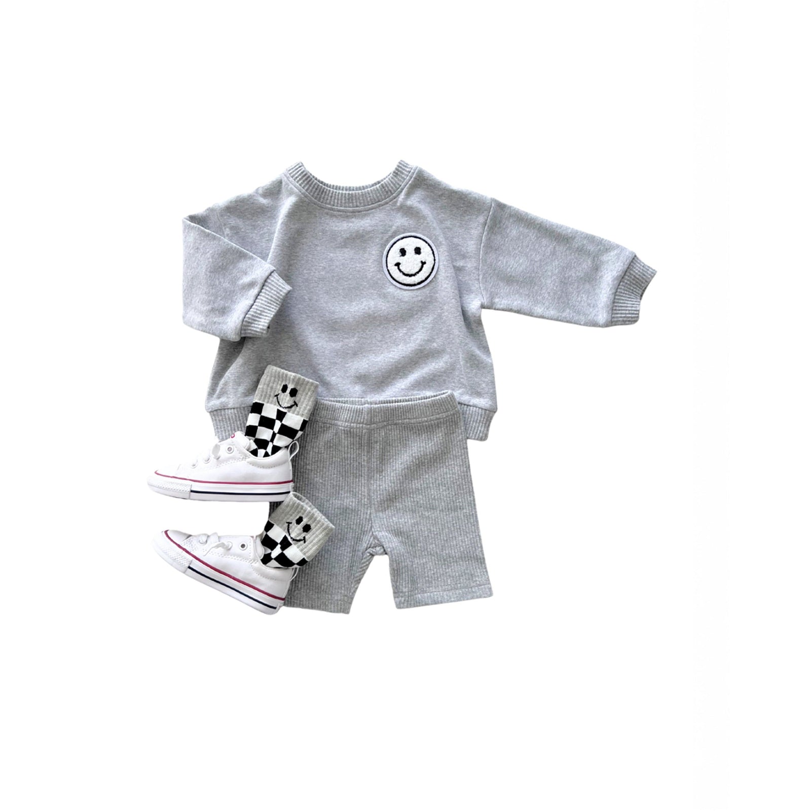 Biker Shorts Set | Gray