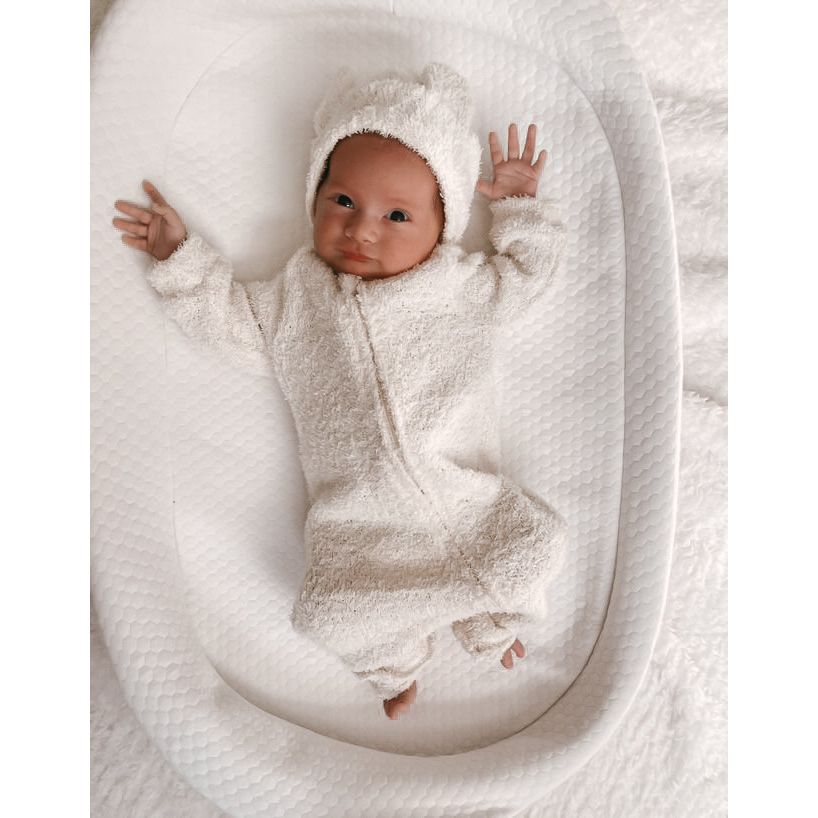 Luna + Luca Baby Bear Jumpsuit - Cozy Teddy
