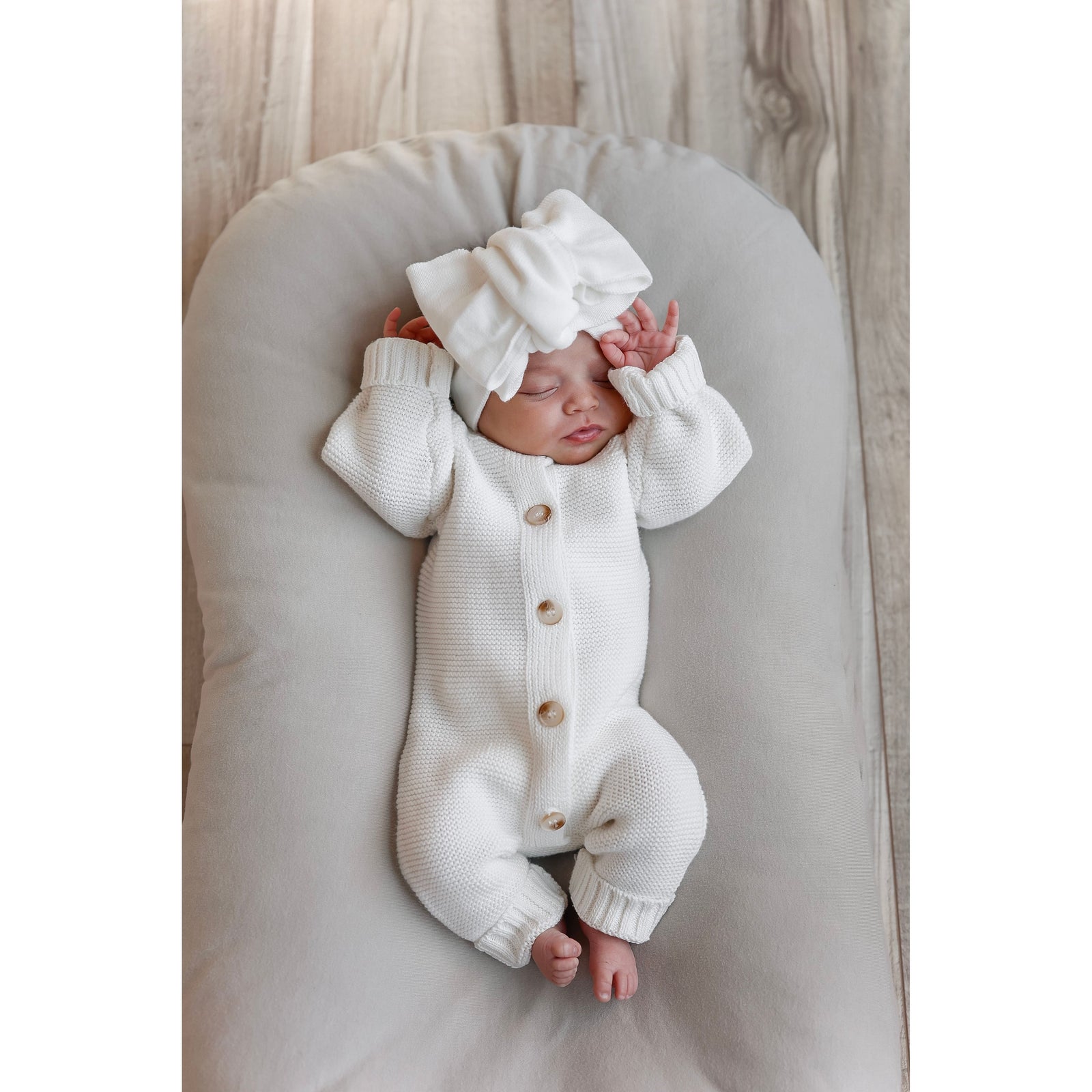 Classic Bow Headband - White