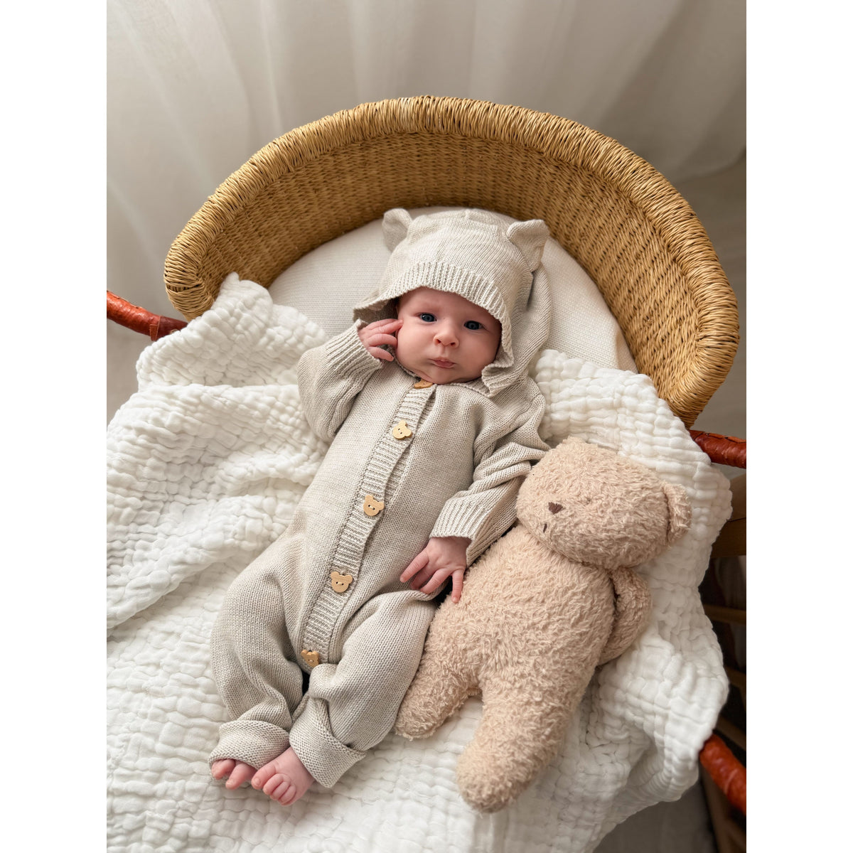 Bear Cub Jumpsuit - Natural