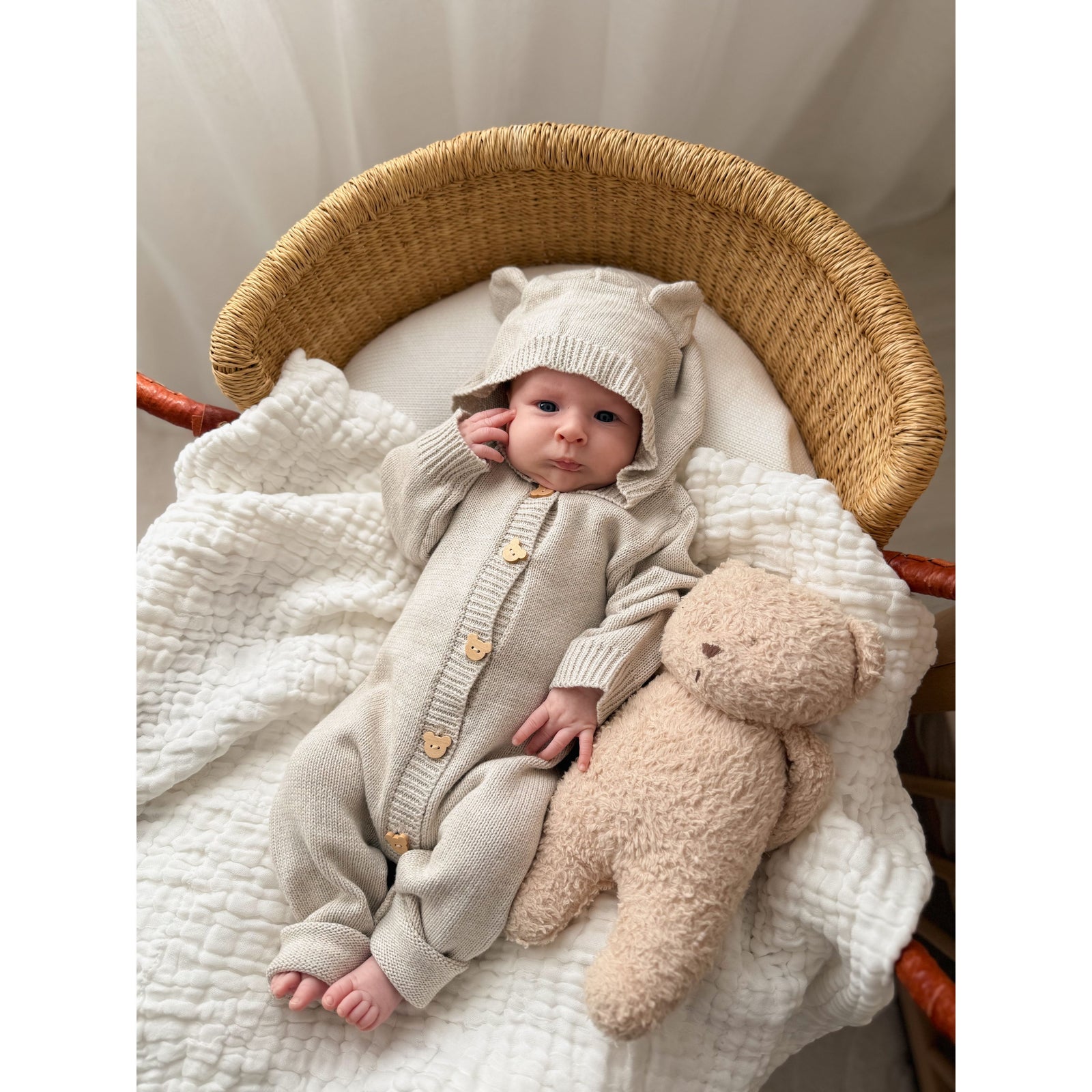 Bear Cub Jumpsuit - Natural