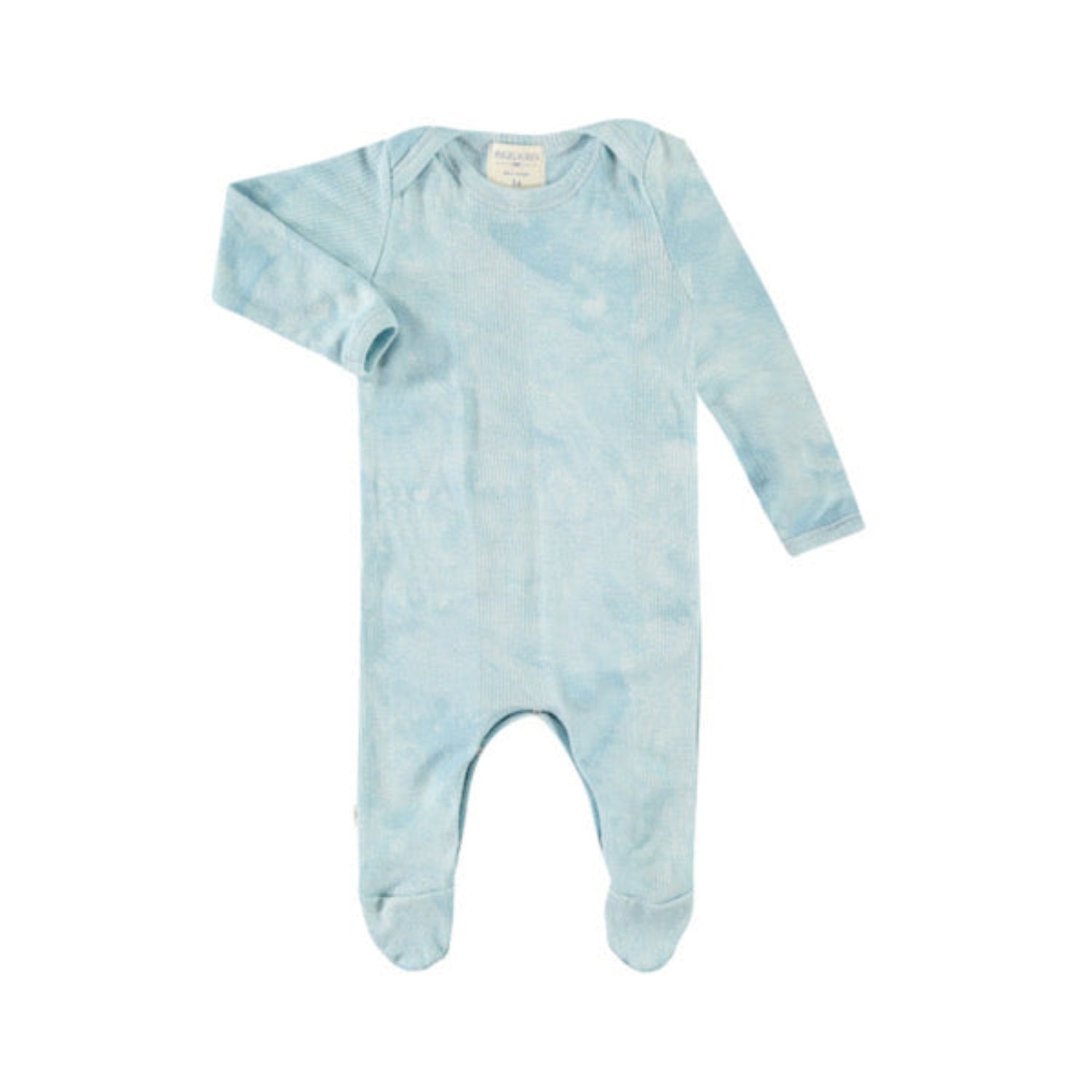 Variegated Rib Lap Tee Footie Pajama