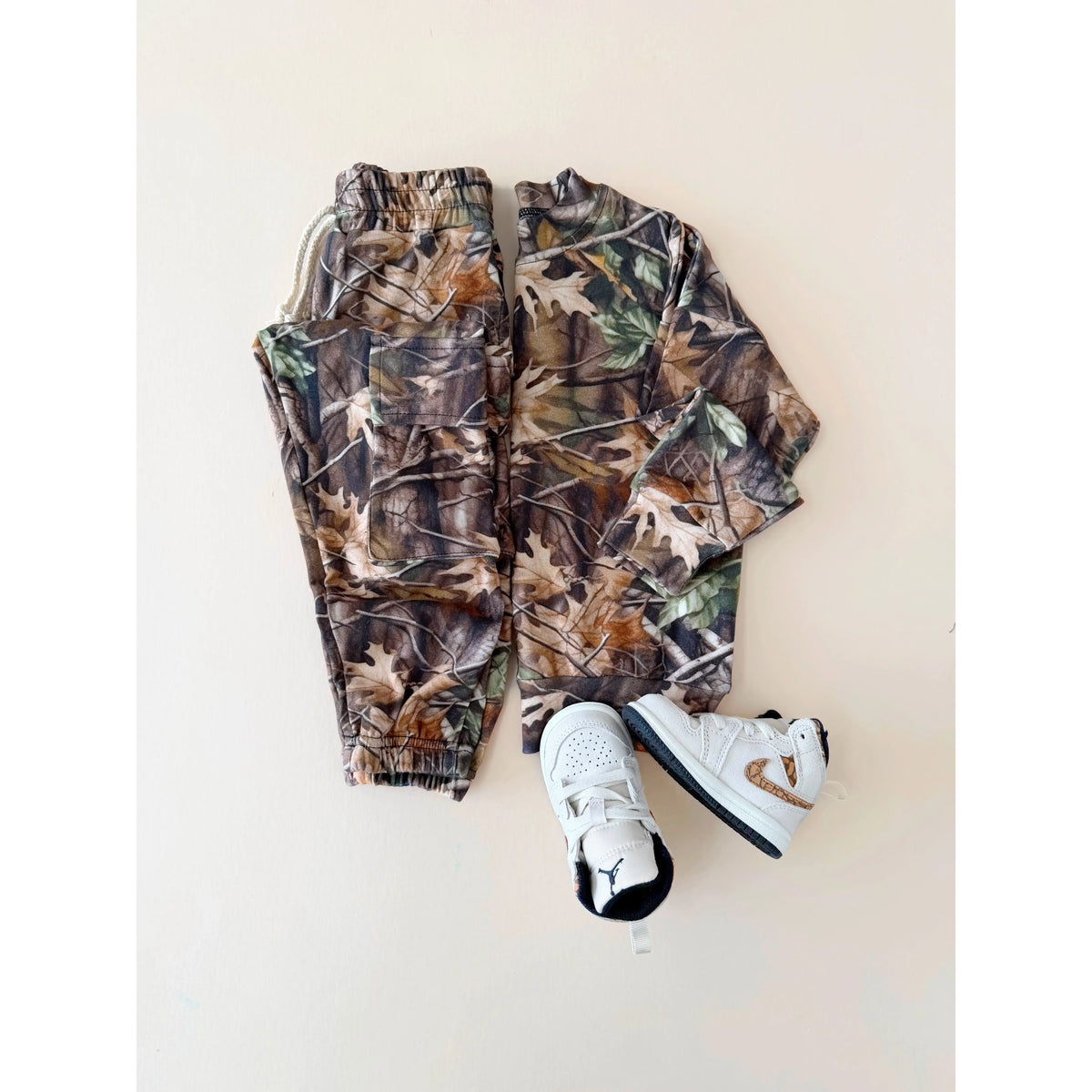 Cargo Jogger Set | Brown Camo