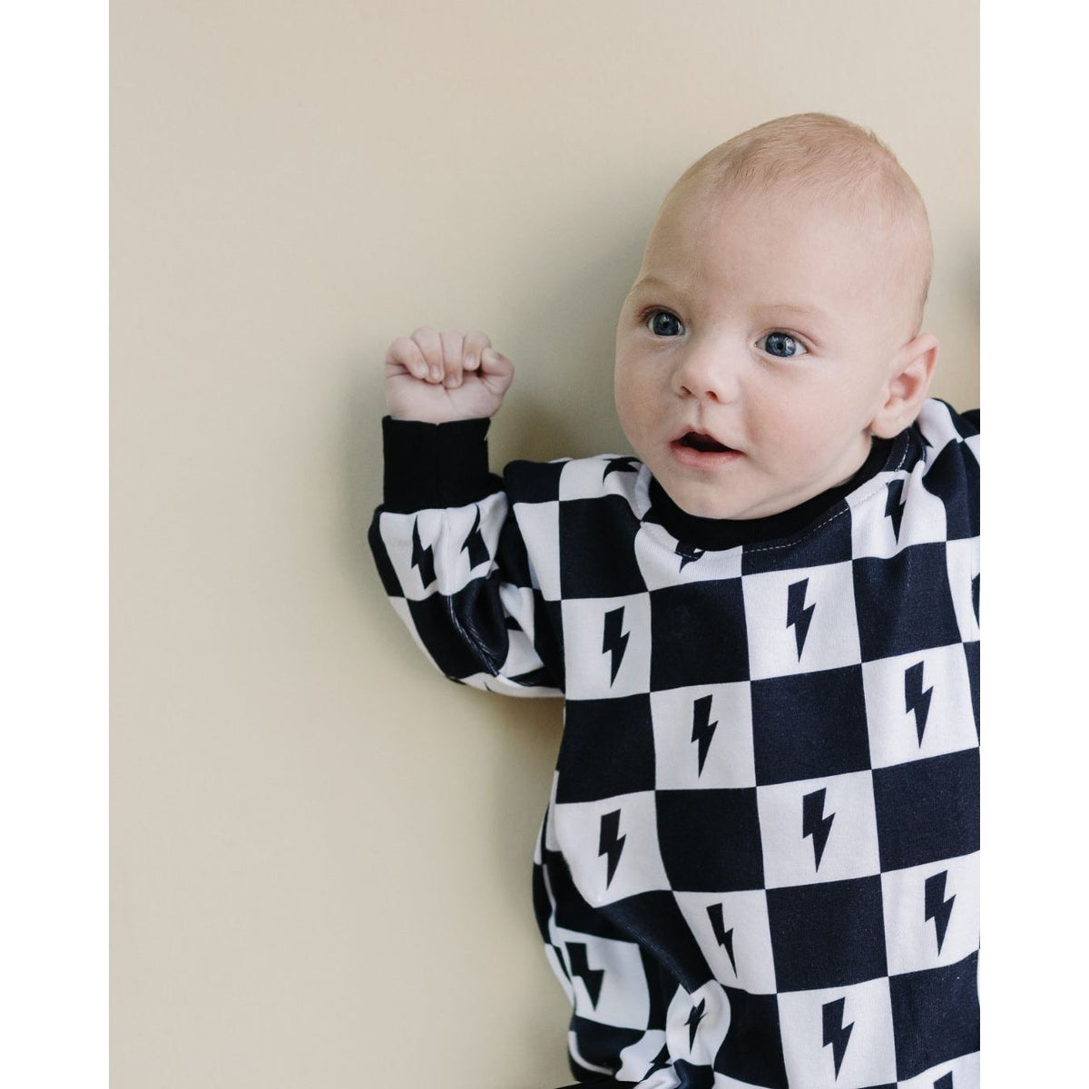 Bubble Romper | Charcoal Bolts