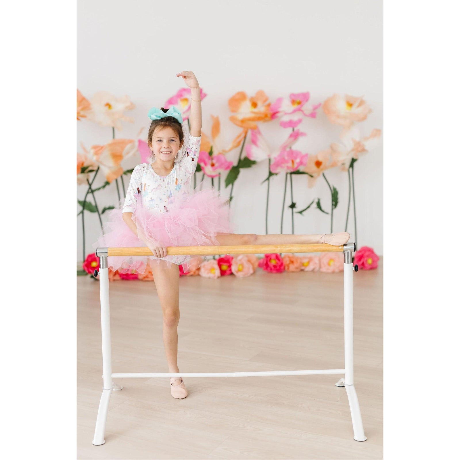 Fairy Princess 3/4 Sleeve Tutu Leotard