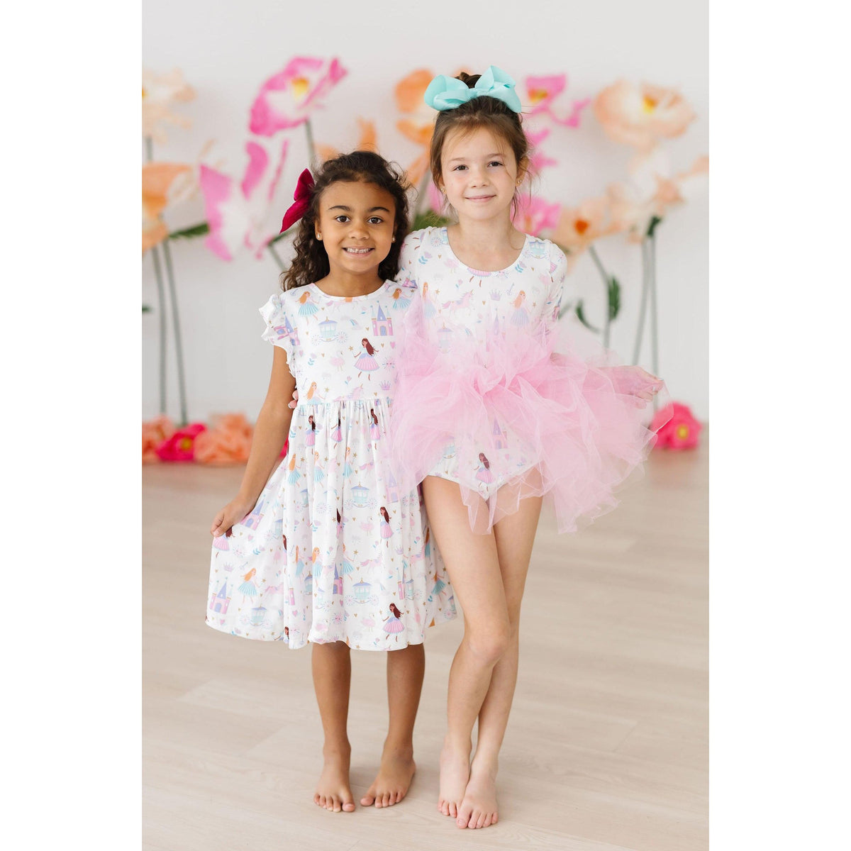 Fairy Princess 3/4 Sleeve Tutu Leotard