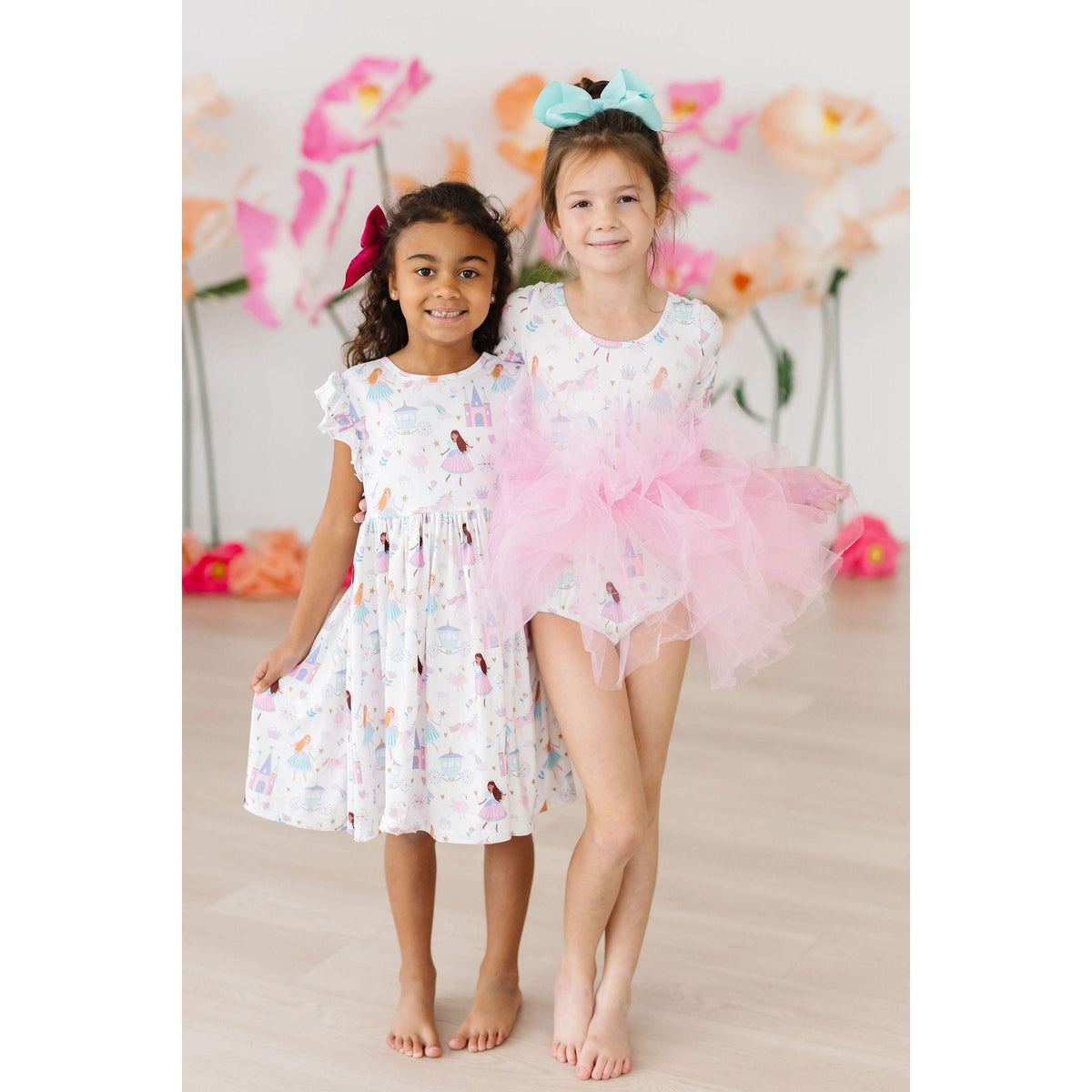 Fairy Princess Flutter Sleeve Twirl Dress