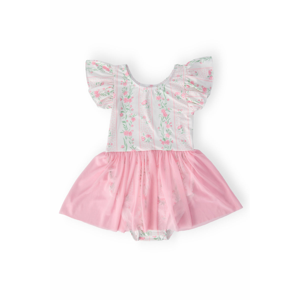 Fancy Florals S/S Twirl Leotard