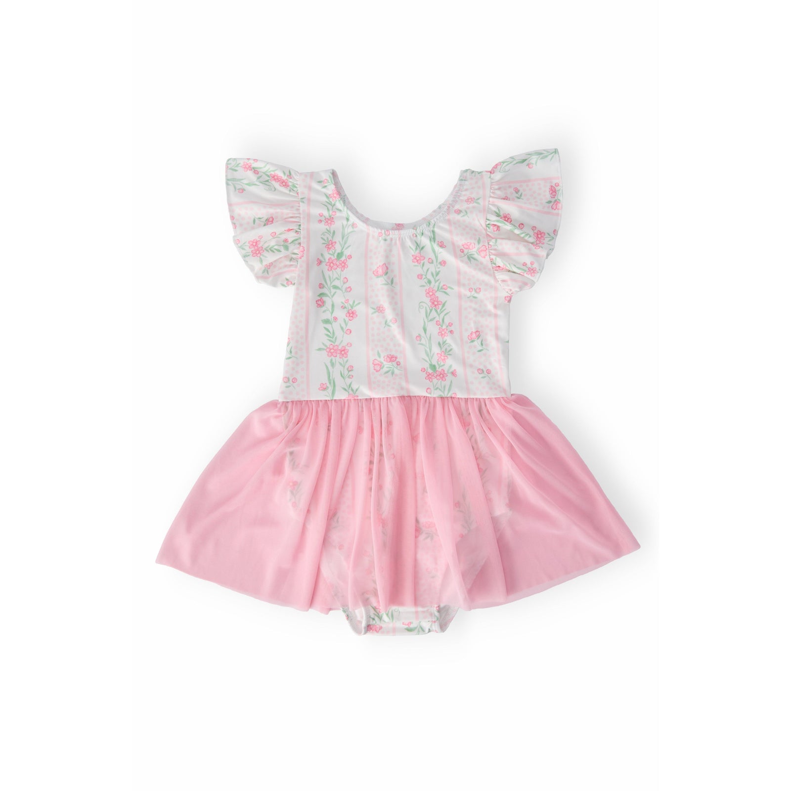 Fancy Florals S/S Twirl Leotard