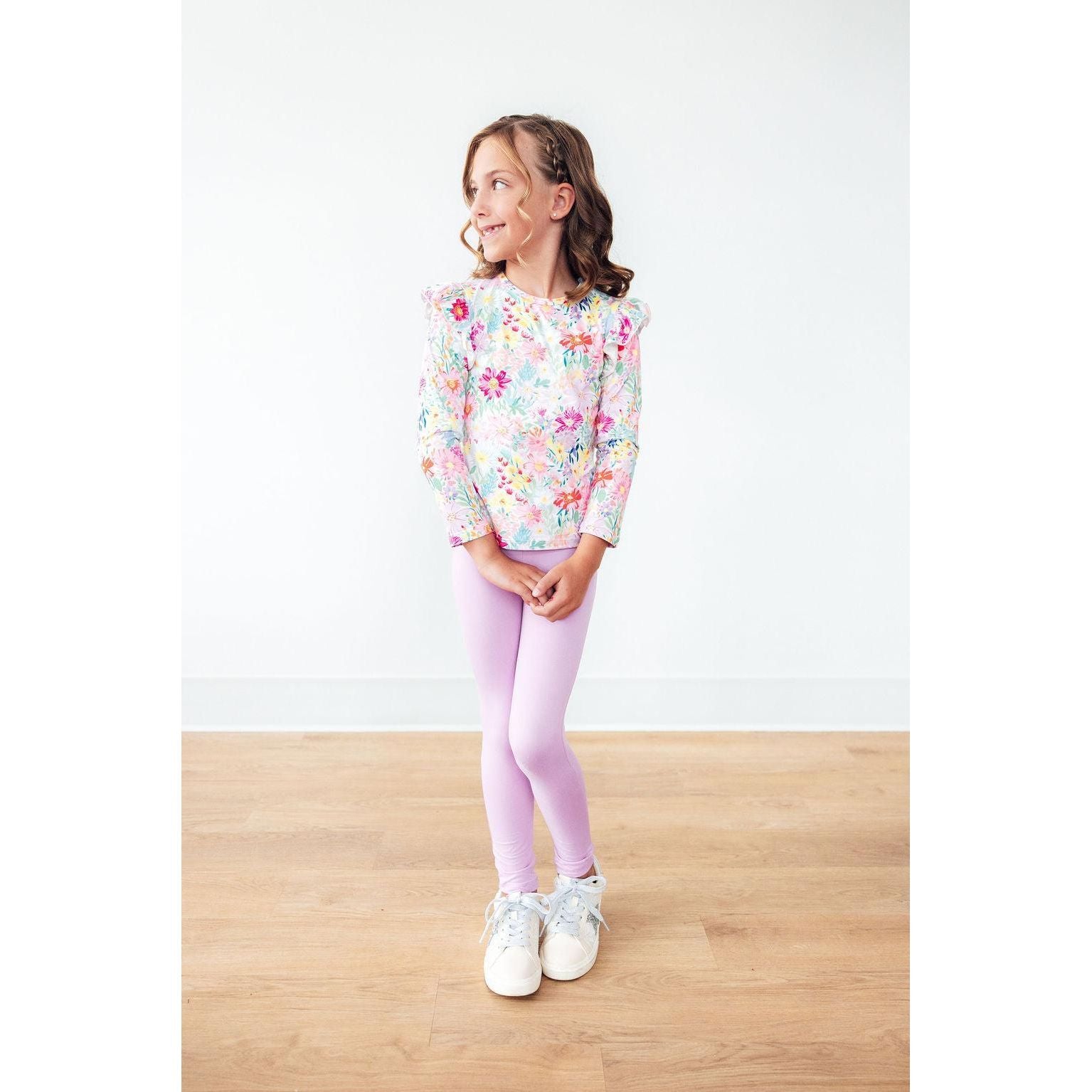 Field of Flowers L/S Ruffle Tee