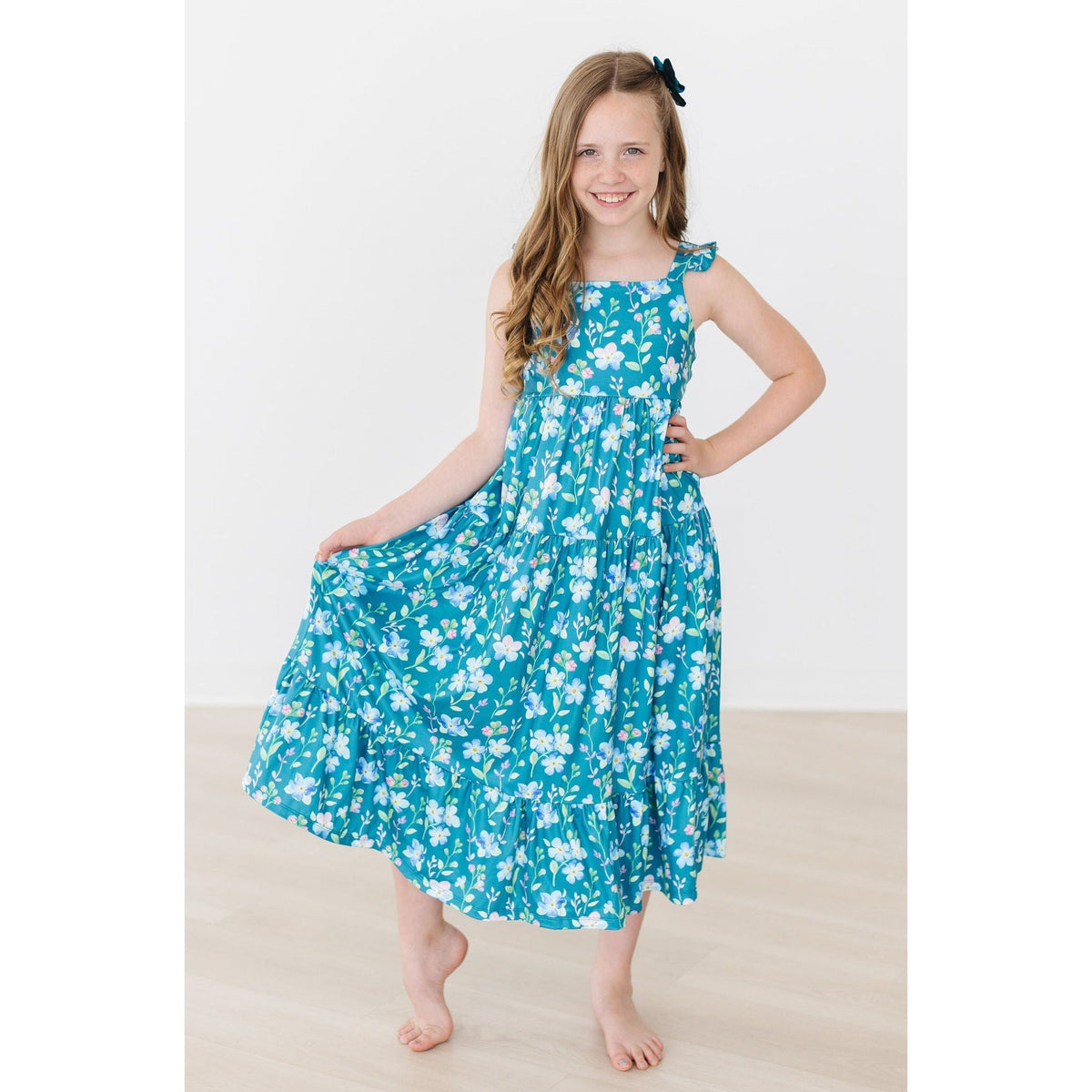 Floral Breeze Ruffle Maxi Dress