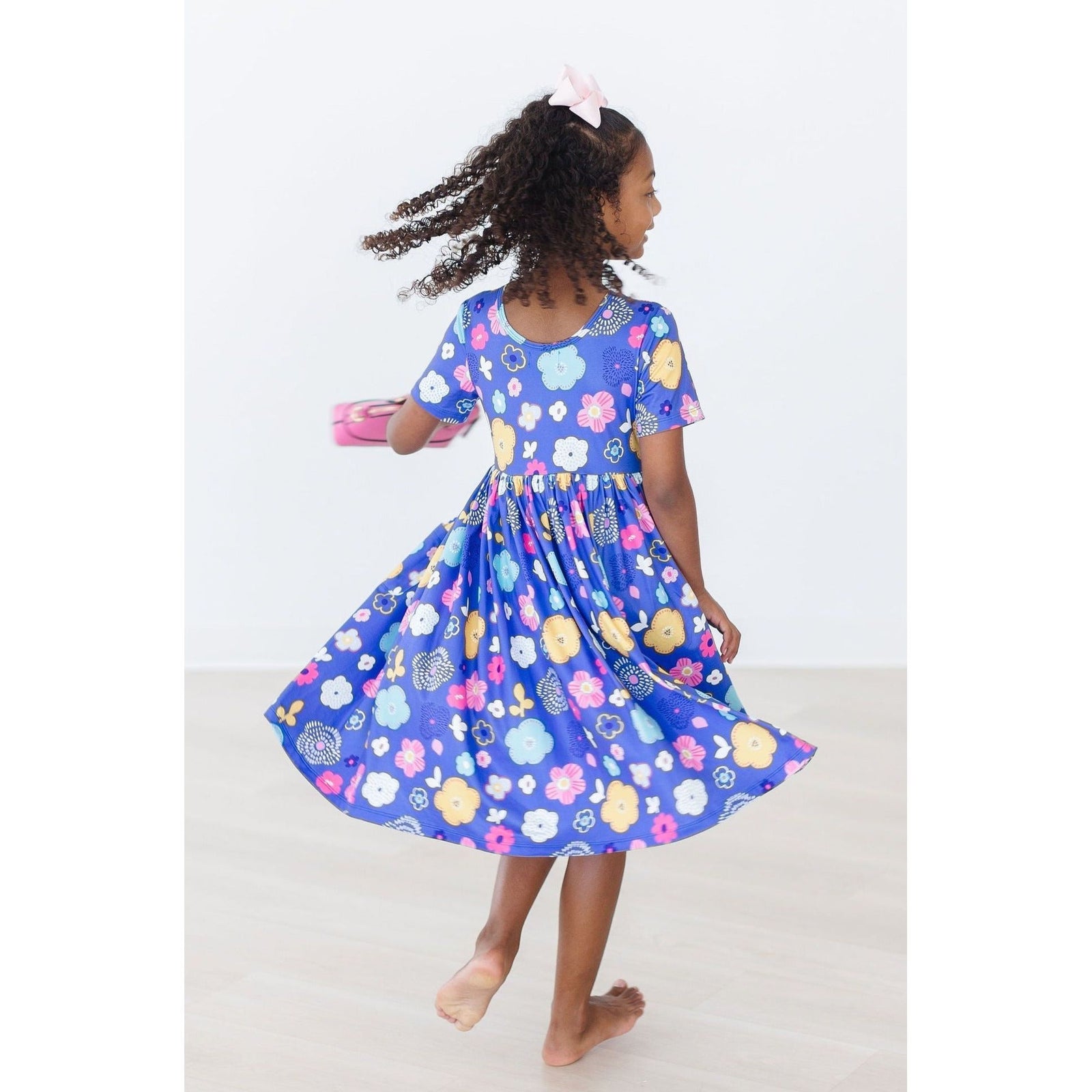 Floral Frenzy S/S Pocket Twirl Dress