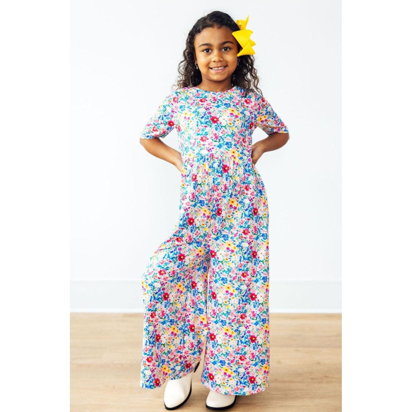 Fluttering Flowers Wide Leg Jumpsuit