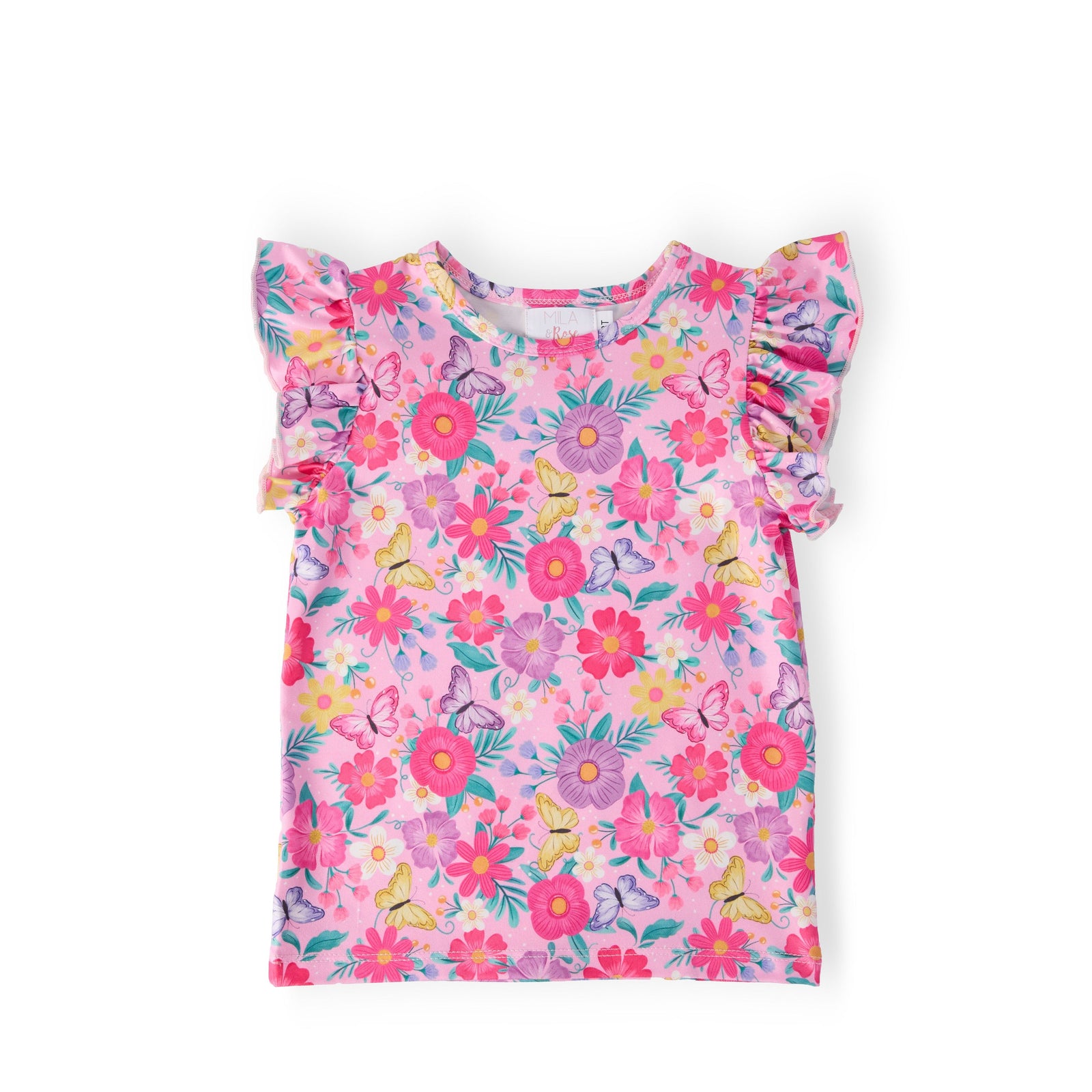 Fluttering Garden S/S Ruffle Tee