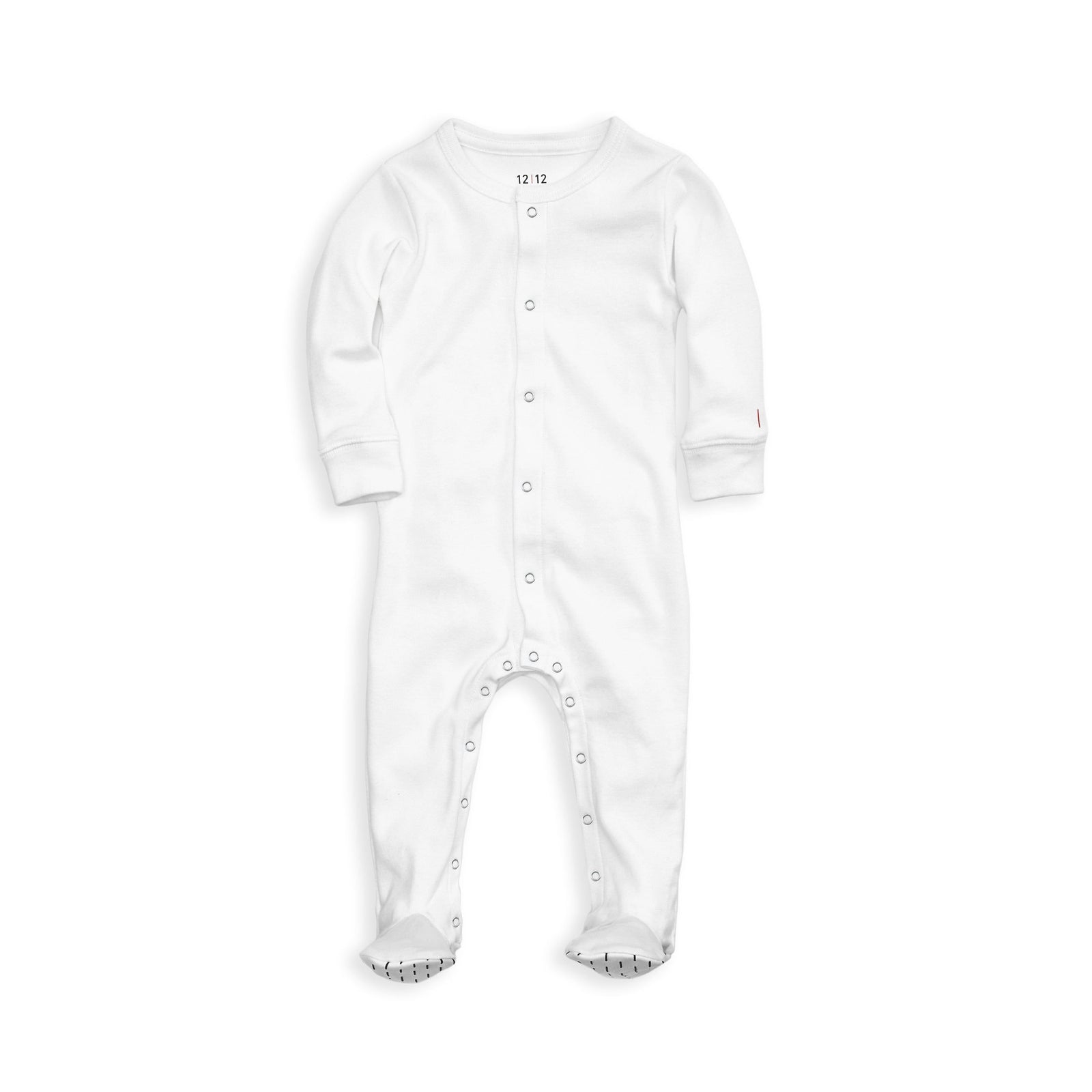 The Organic Snap Footie [White]