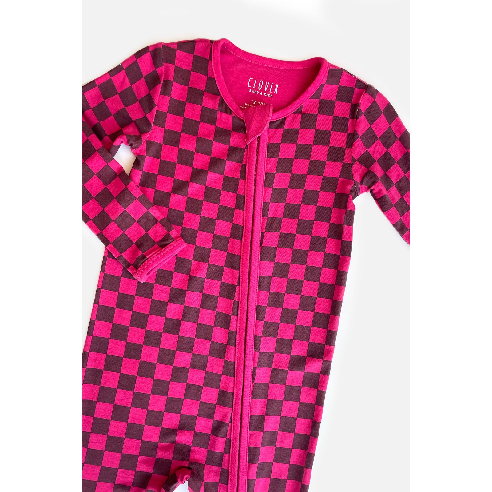 Soft & Stretchy Zipper Footie - Clover x Bohemian Mama