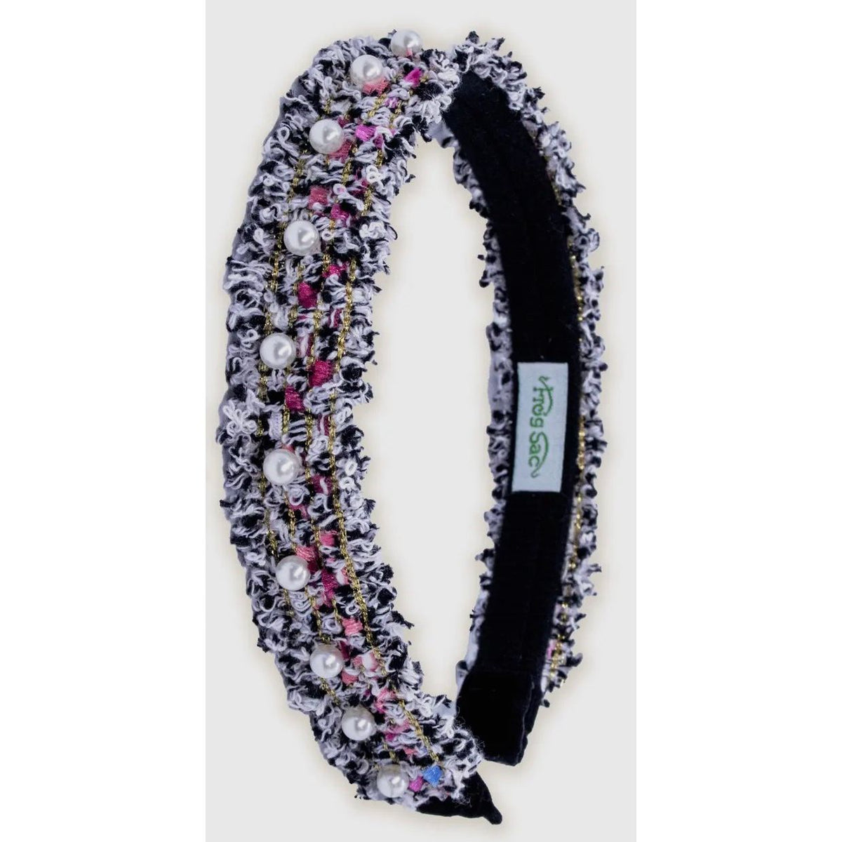 confetti pearl headband | tweed pearl