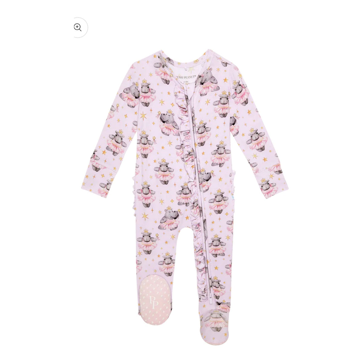 philomena | footie ruffled zippered one piece