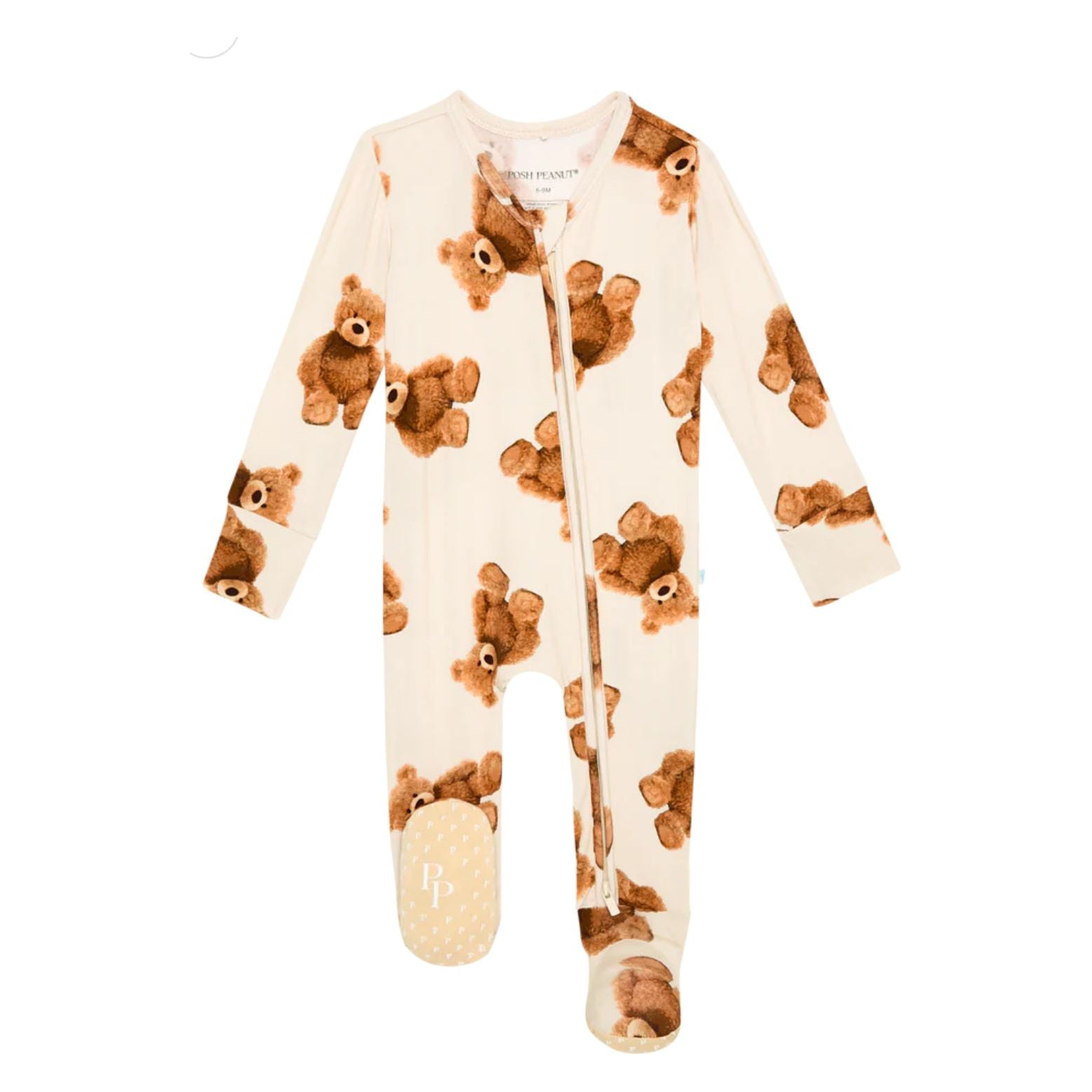 teddy freddy | footie zippered one piece