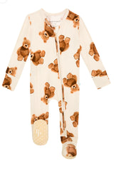 teddy freddy | footie zippered one piece