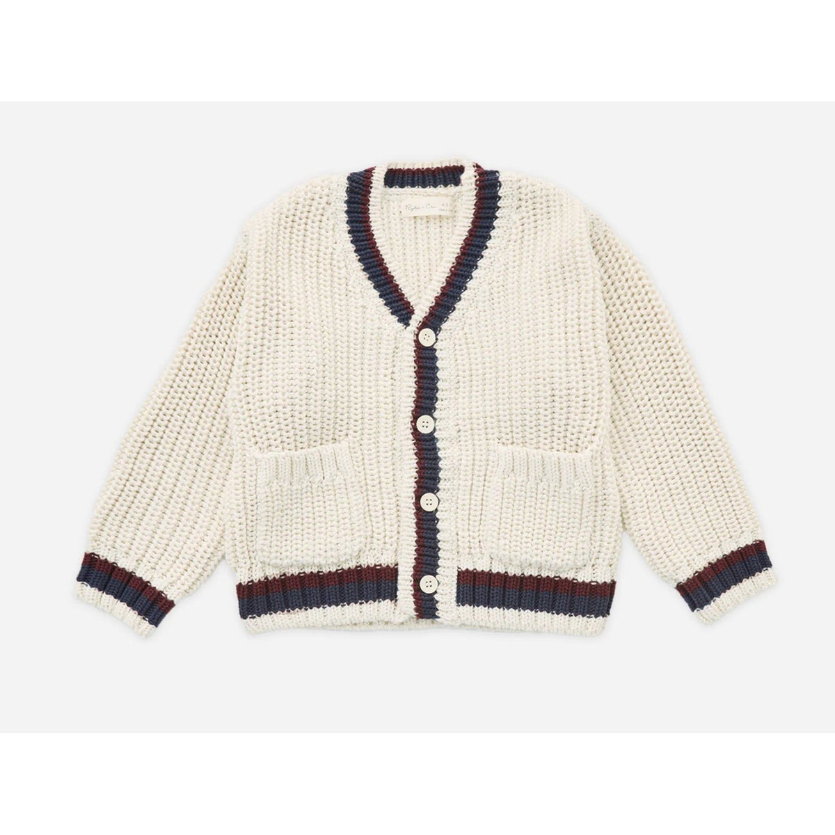 collegiate cardigan || natural