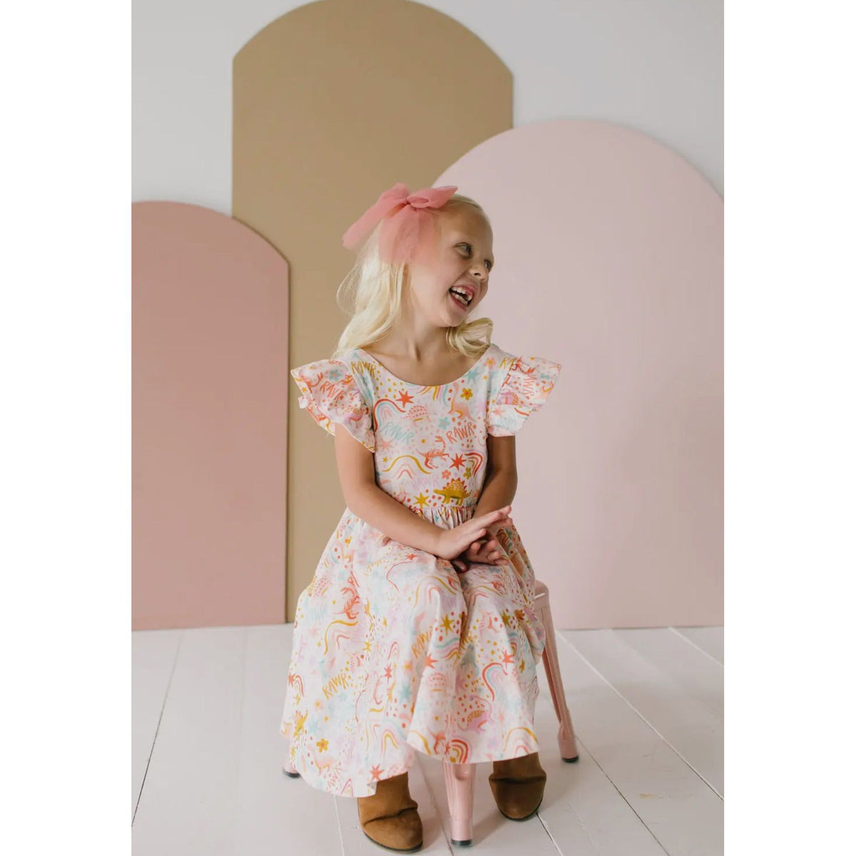 olivia twirl dress dress | dreamy dino