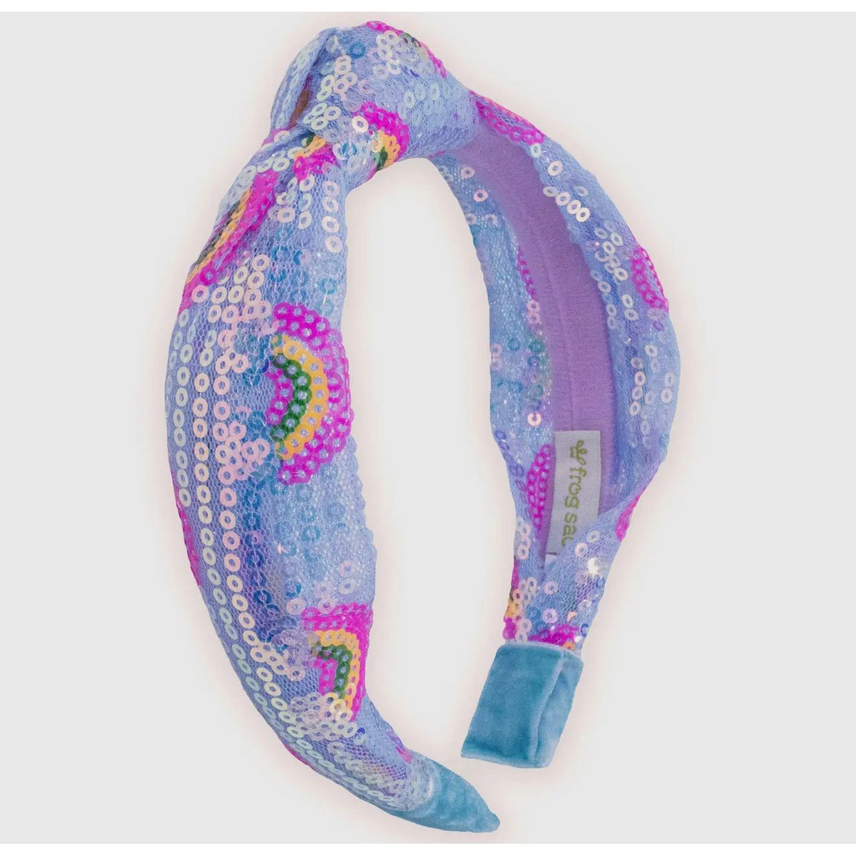 rainbows kids headband | blue