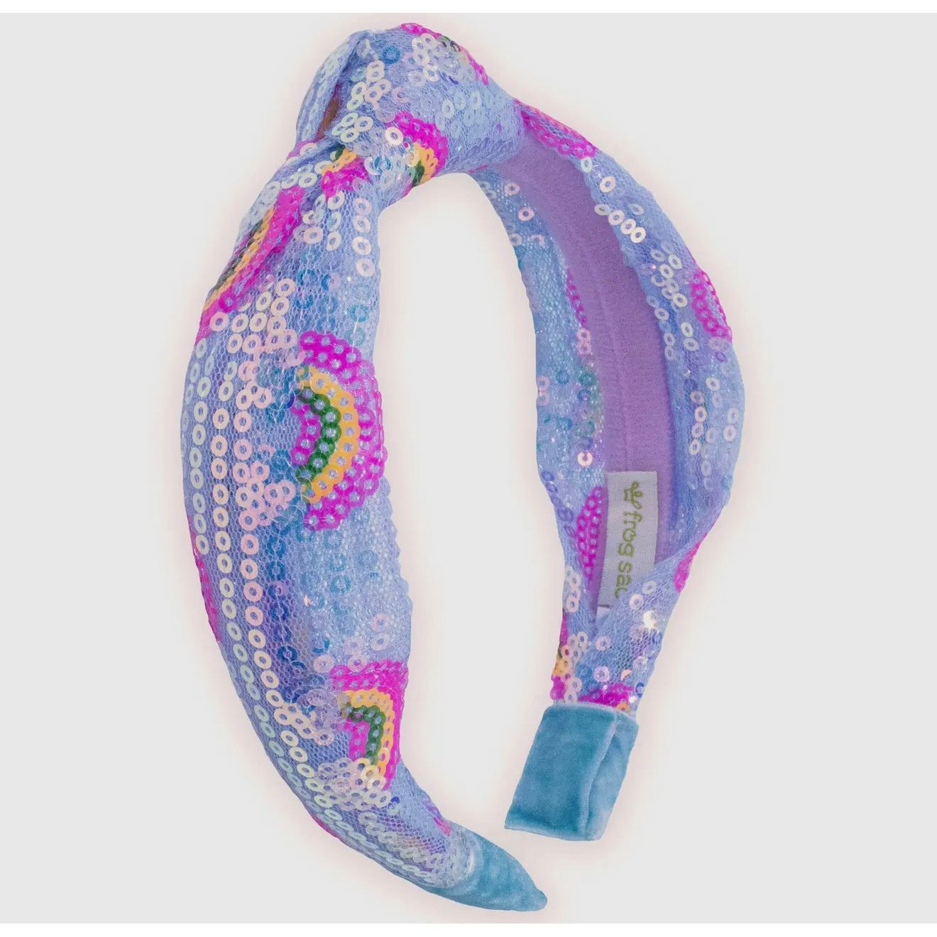rainbows kids headband | blue