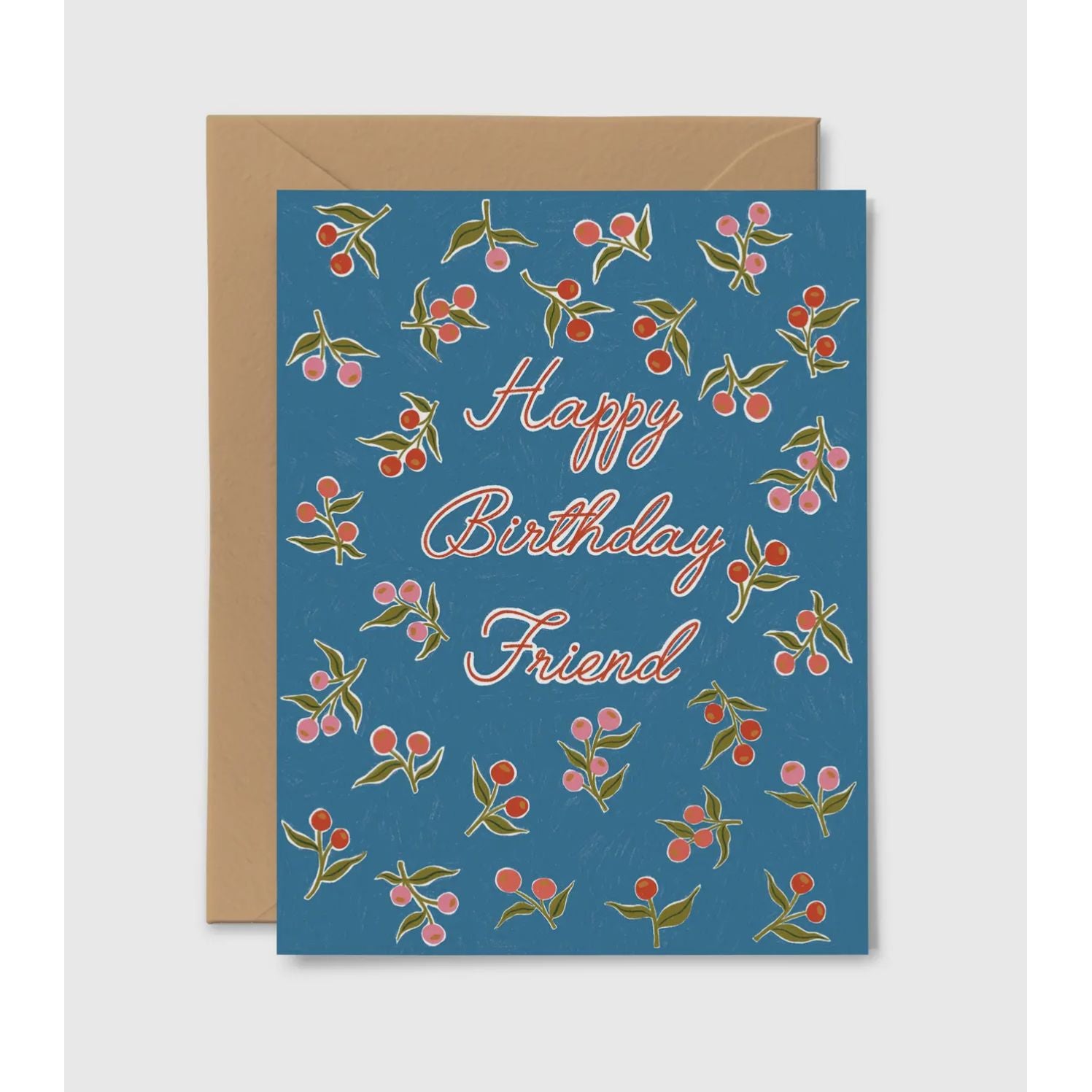 blue dahlia birthday card