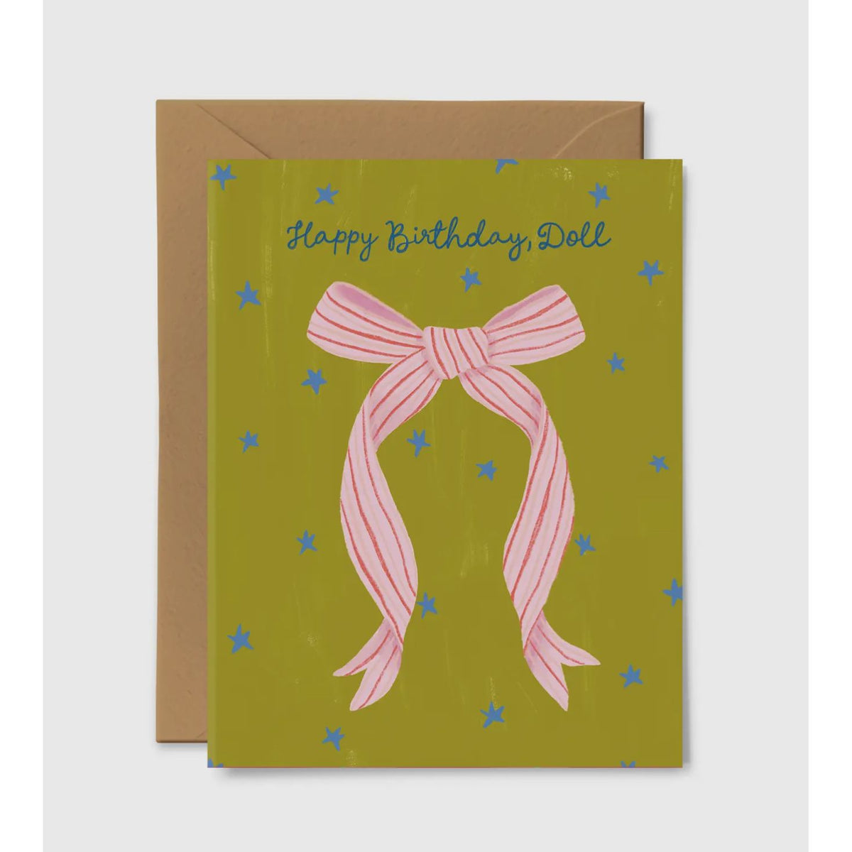 happy birthday doll card