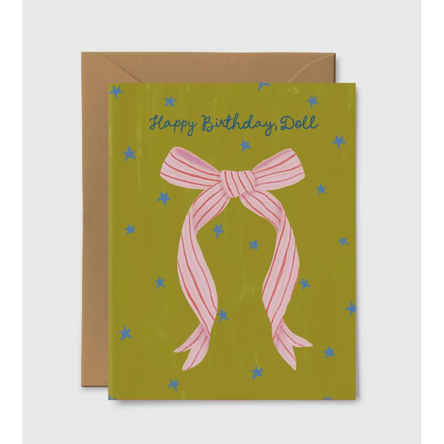 happy birthday doll card