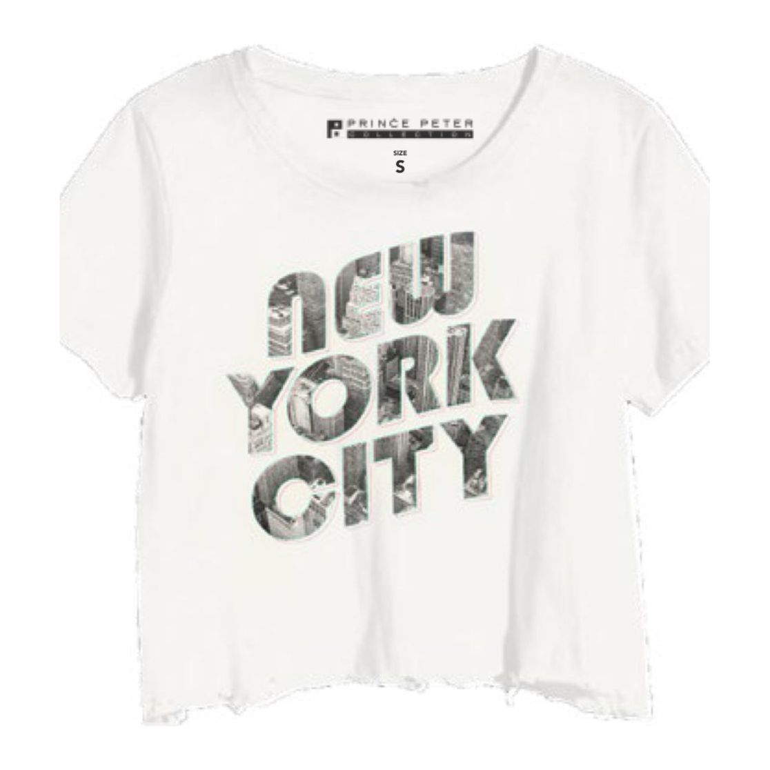 nyc cityscape crop tee