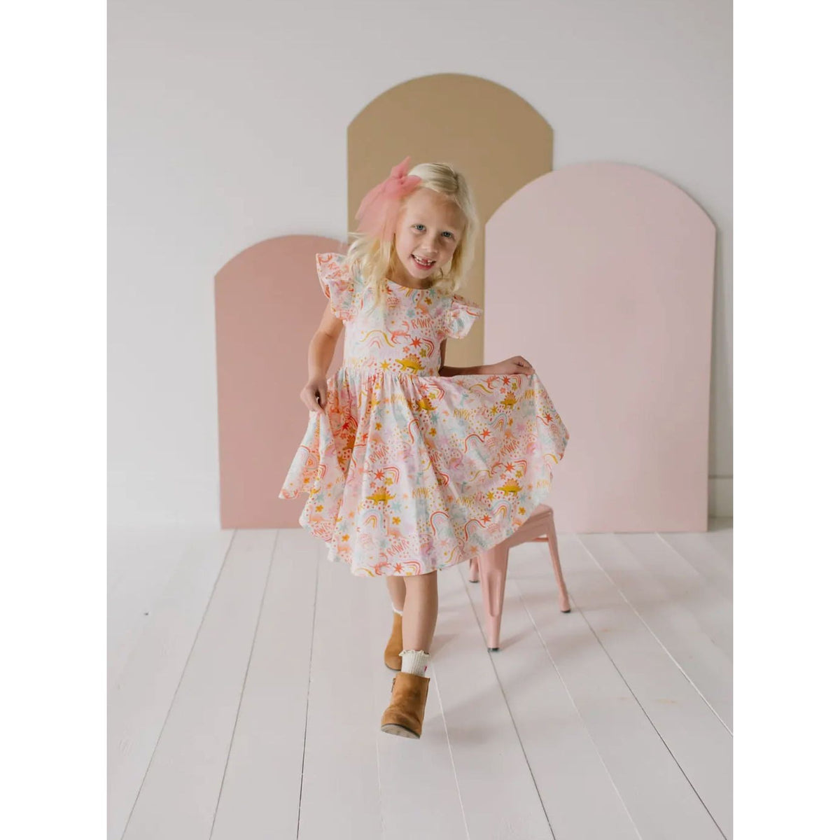 olivia twirl dress dress | dreamy dino