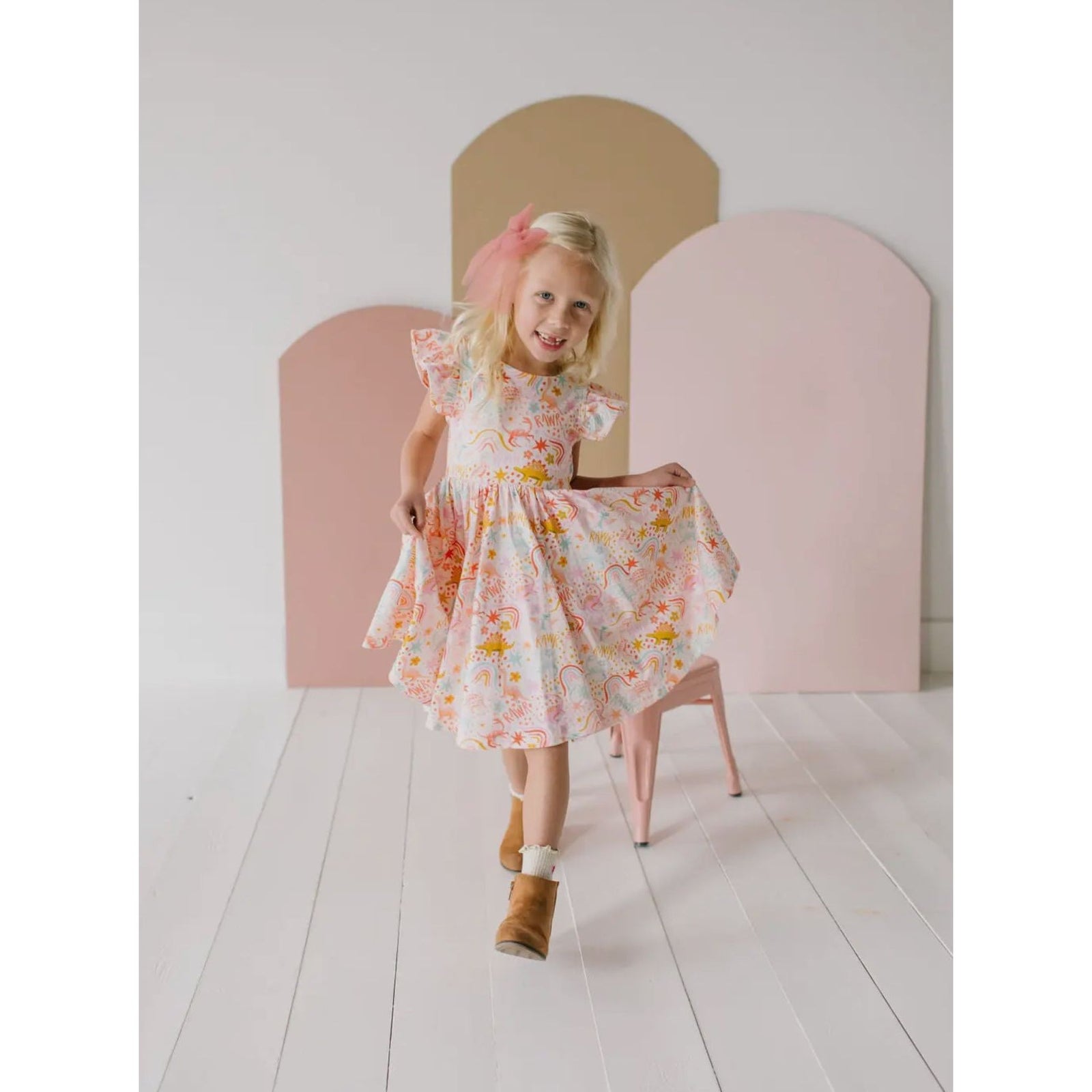 olivia twirl dress dress | dreamy dino