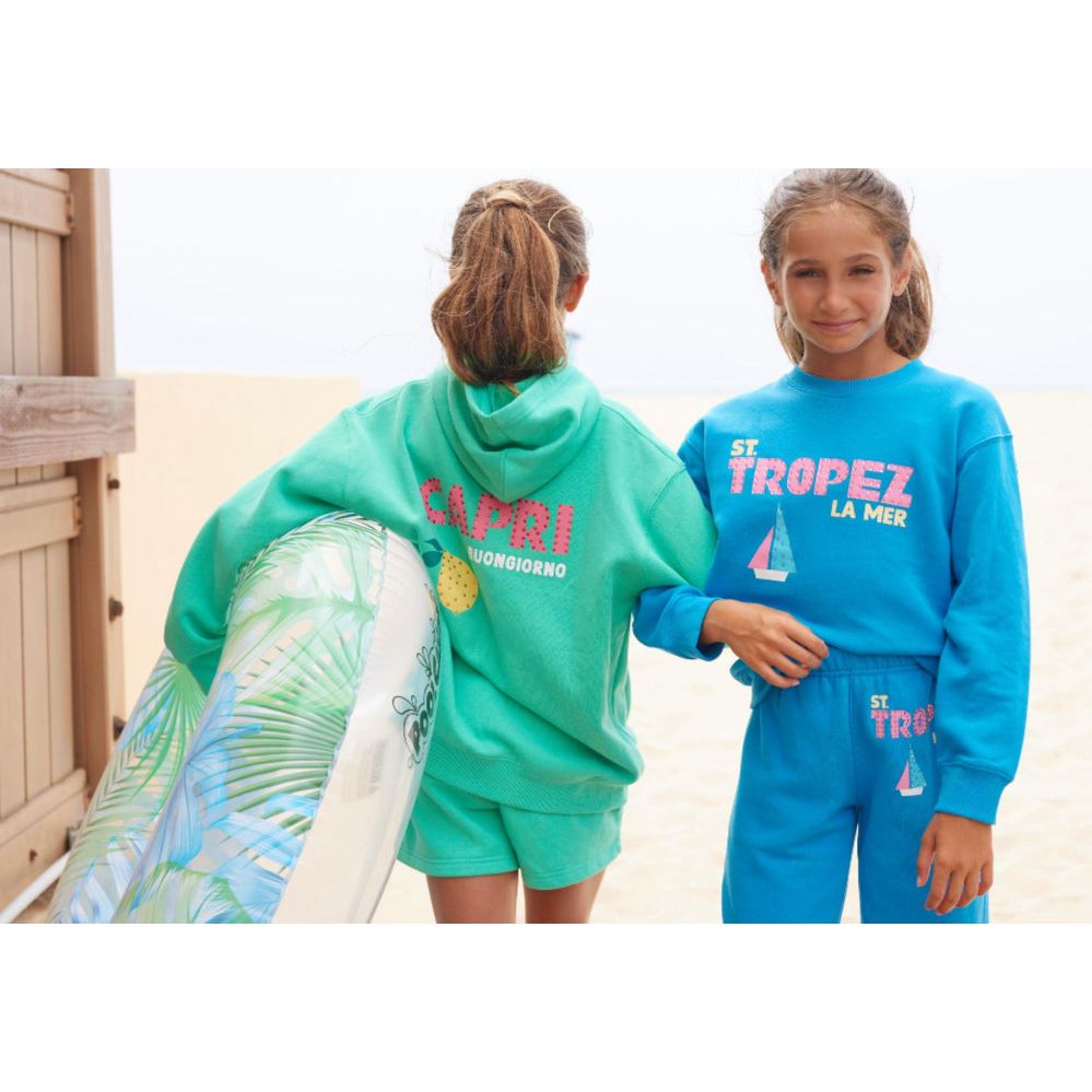 capri short | surf green