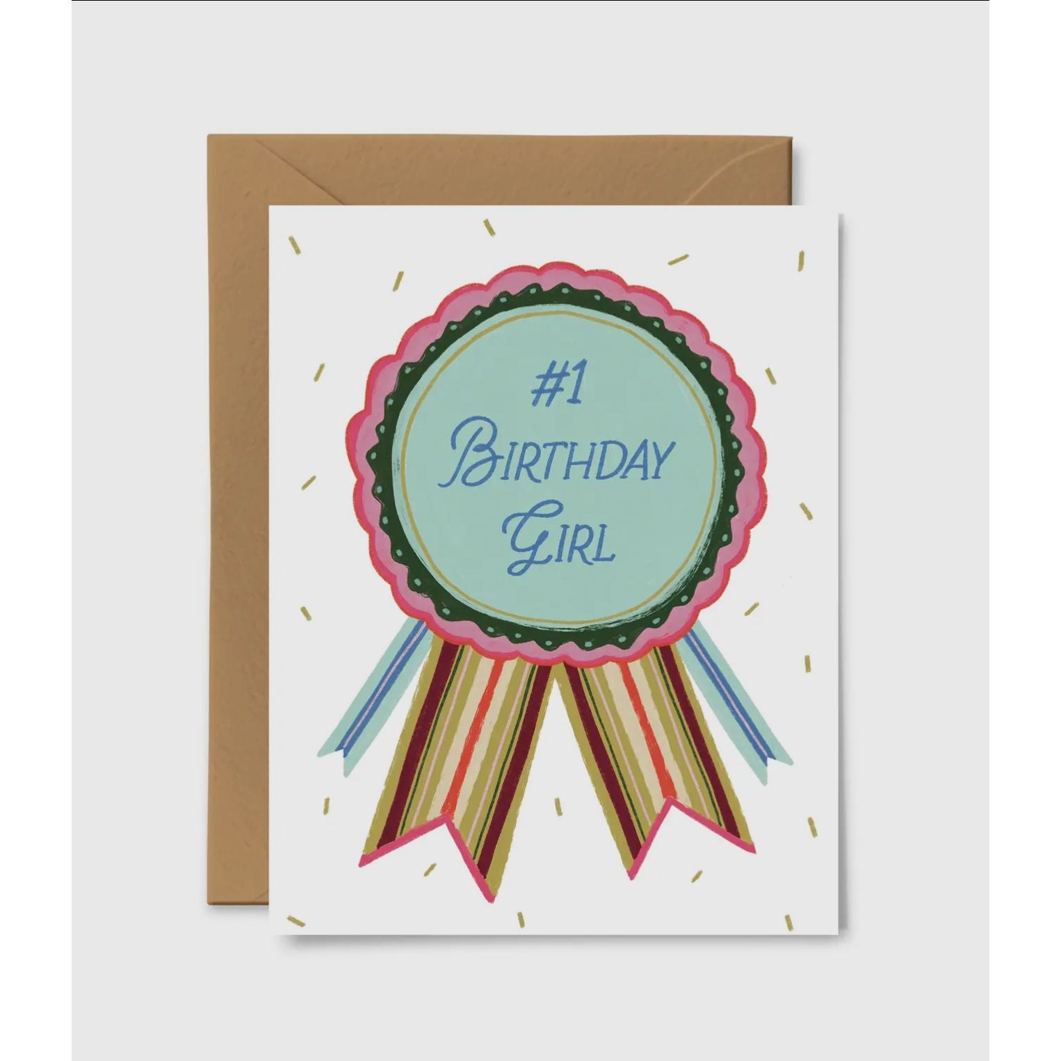 birthday girl ribbon card