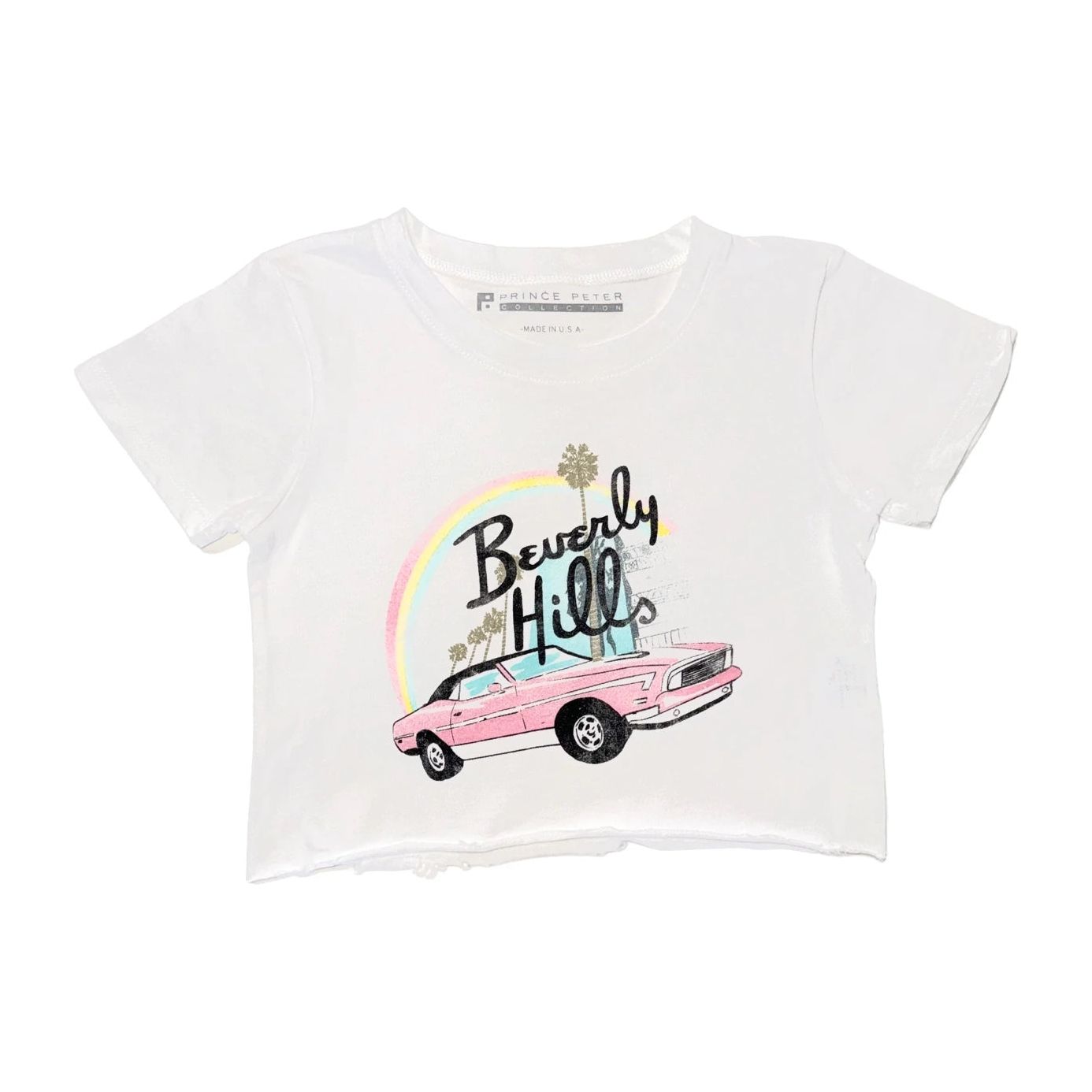 beverly hills roadster crop tee