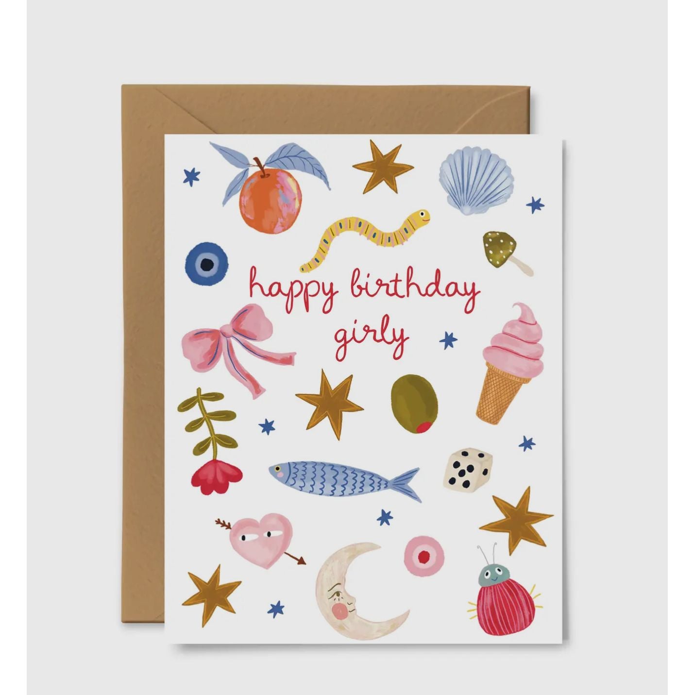 happy birthday girlie card