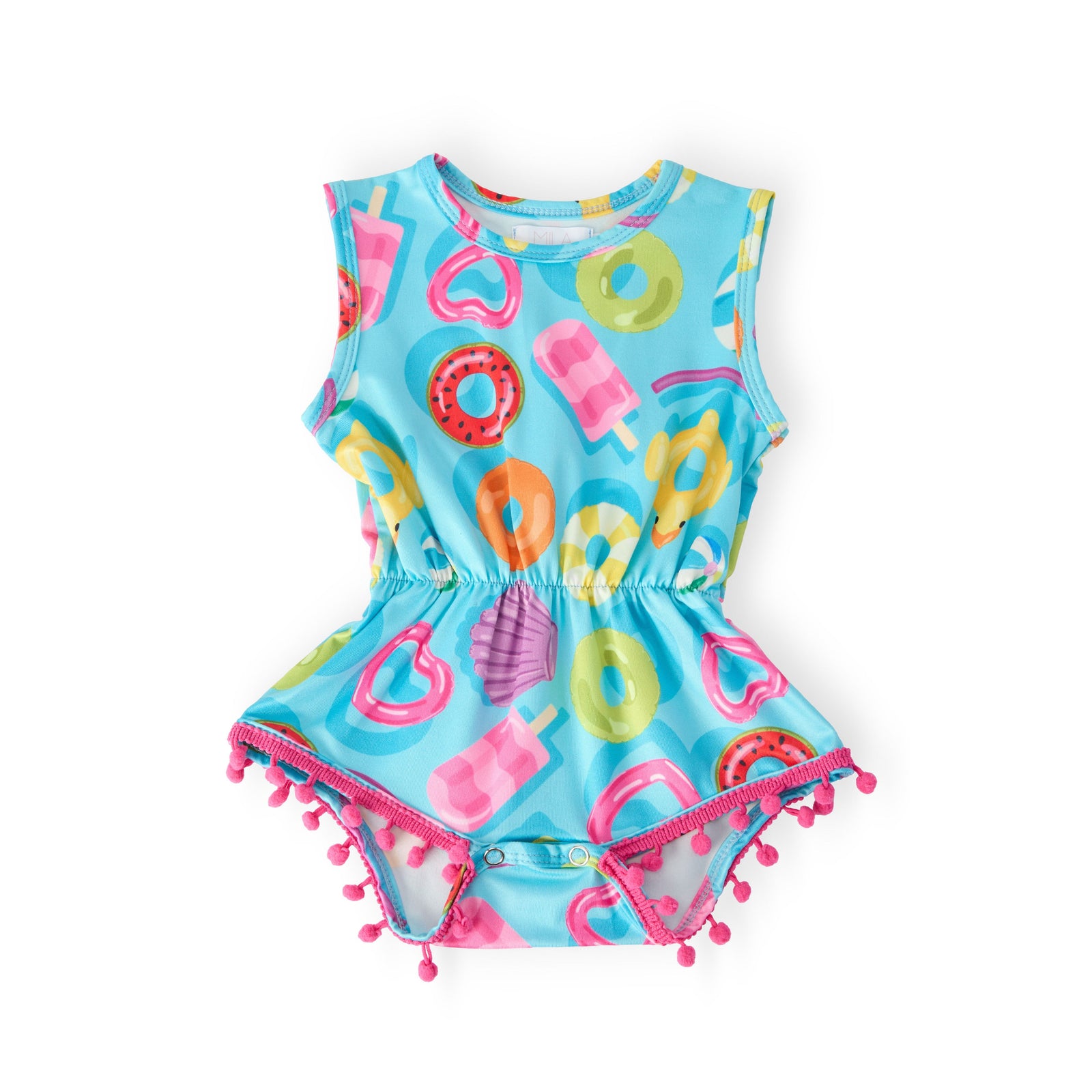 Fun Floaties Pom Pom Romper