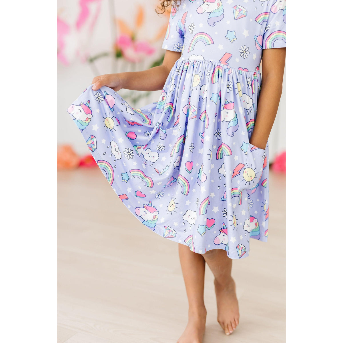 Galactic Unicorns S/S Pocket Twirl Dress