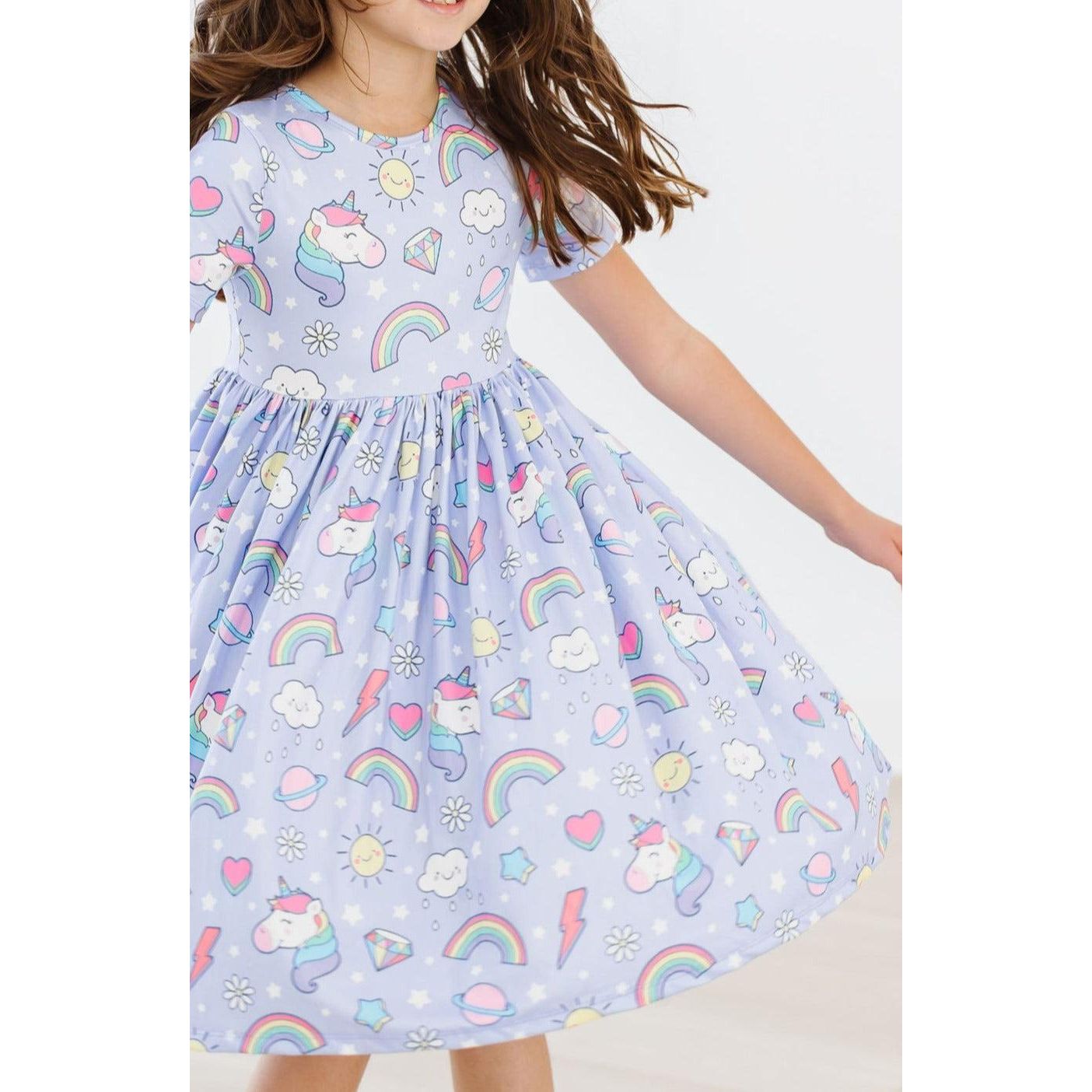 Galactic Unicorns S/S Pocket Twirl Dress